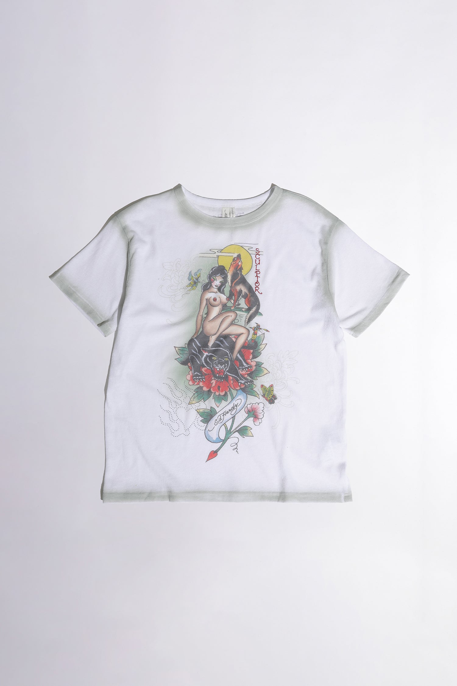 [Sculptor X Ed Hardy] Brush Tee White