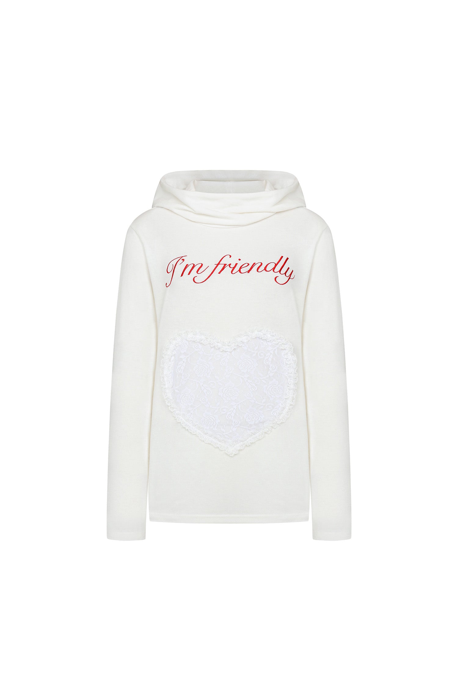 Casper Heart Hoodie Ghost Sheer