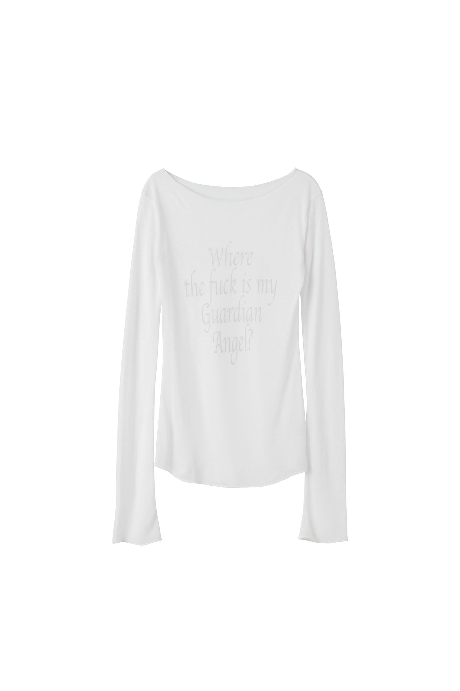 Lettering Tencel T-shirt White