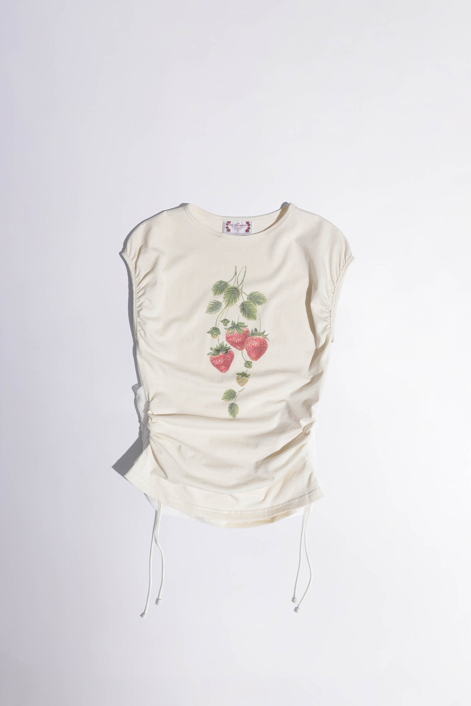 Berry Shirring Top Cream