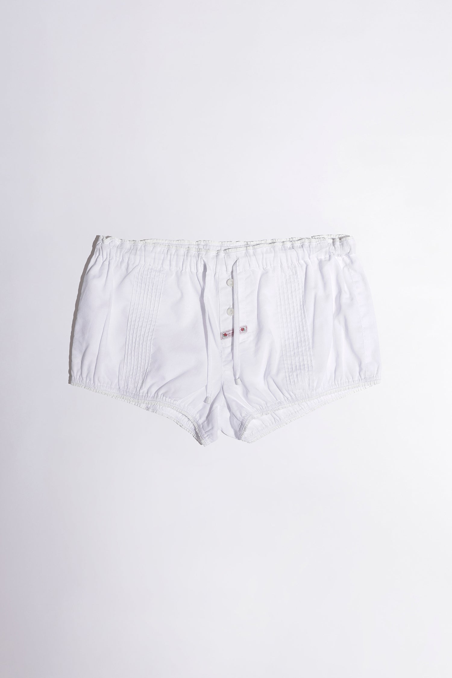Lounge Micro Pumpkin Shorts White