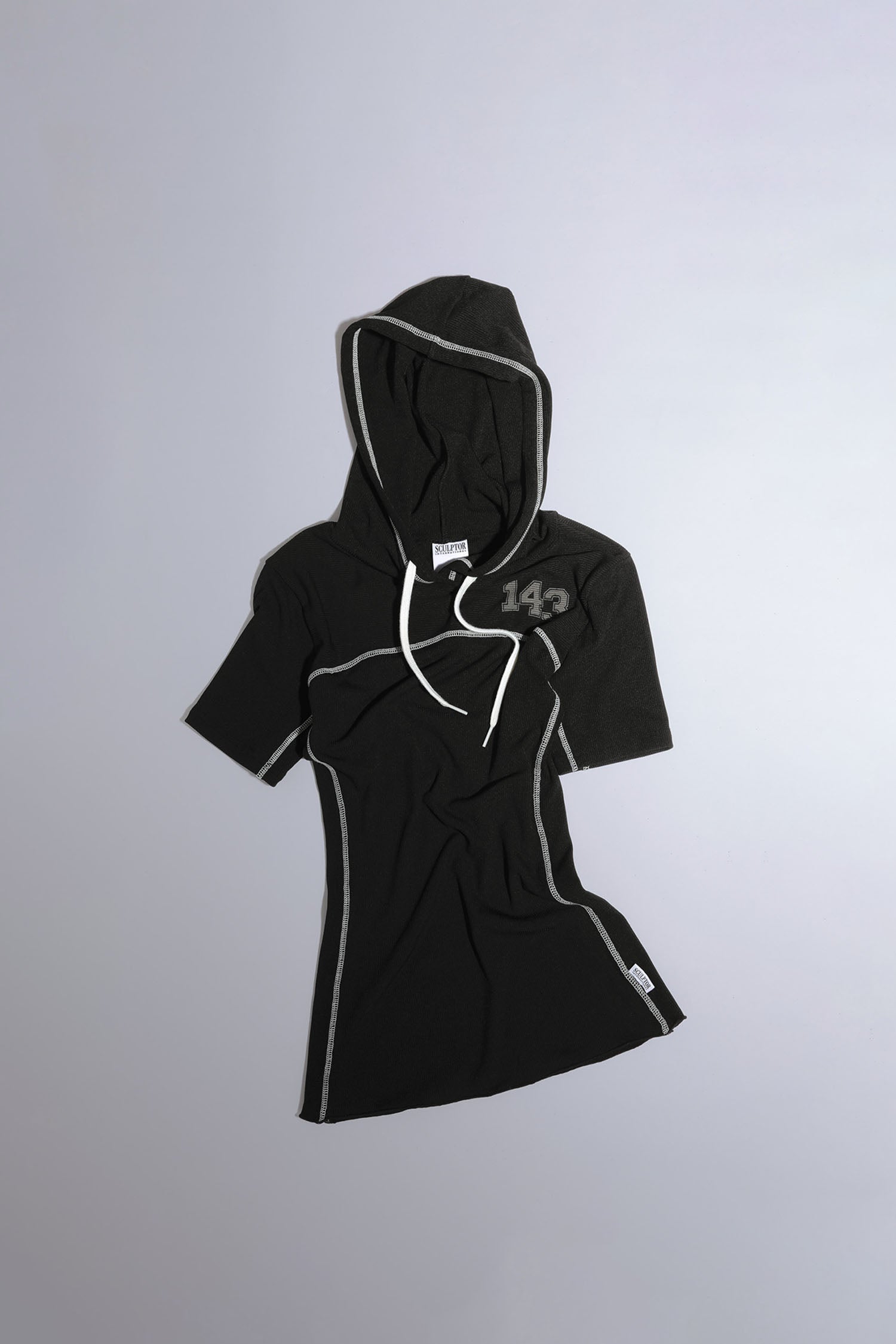 ILY Numbering Hoodie Tee Black