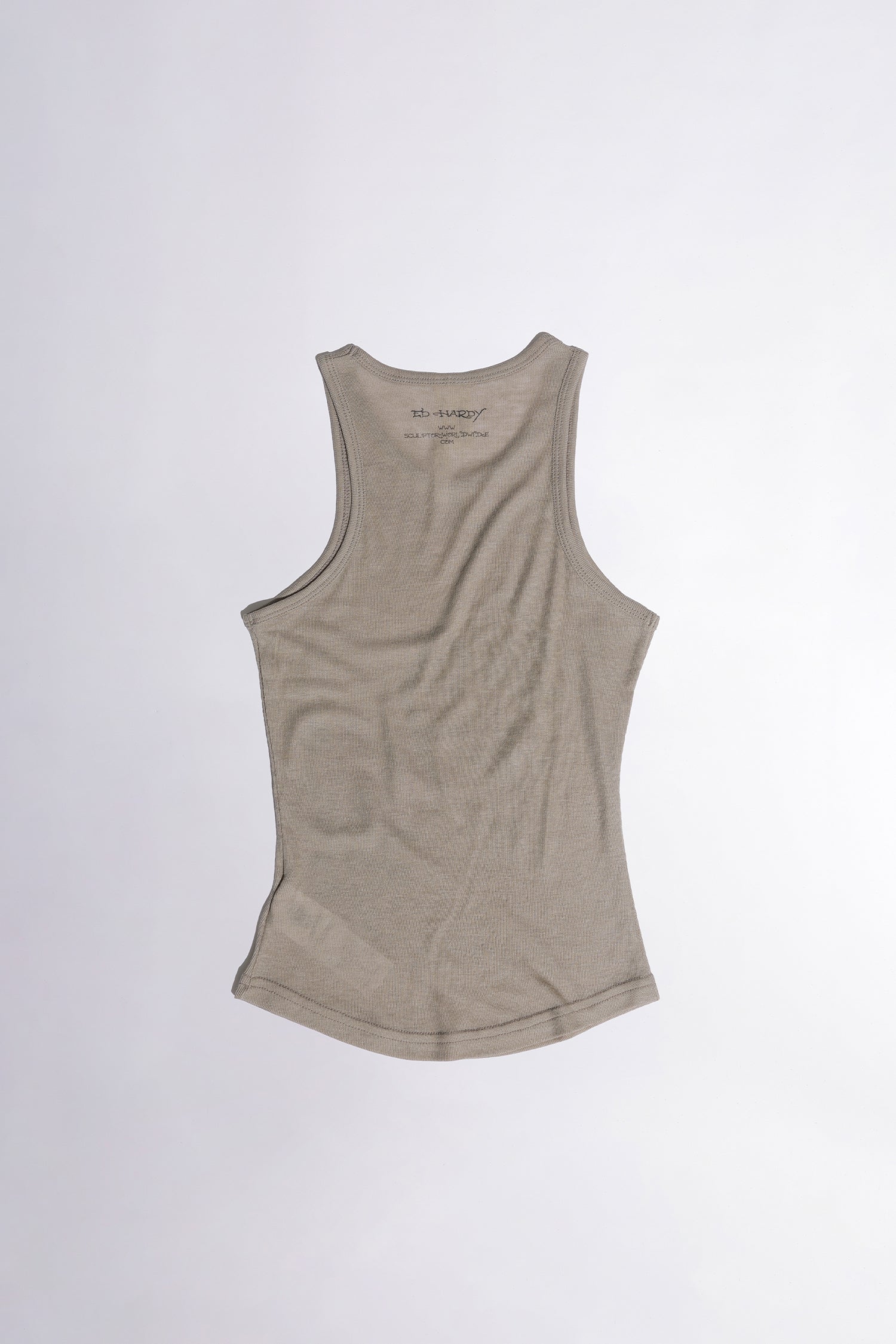 [Sculptor X Ed Hardy] Sheer Tank Top Beige