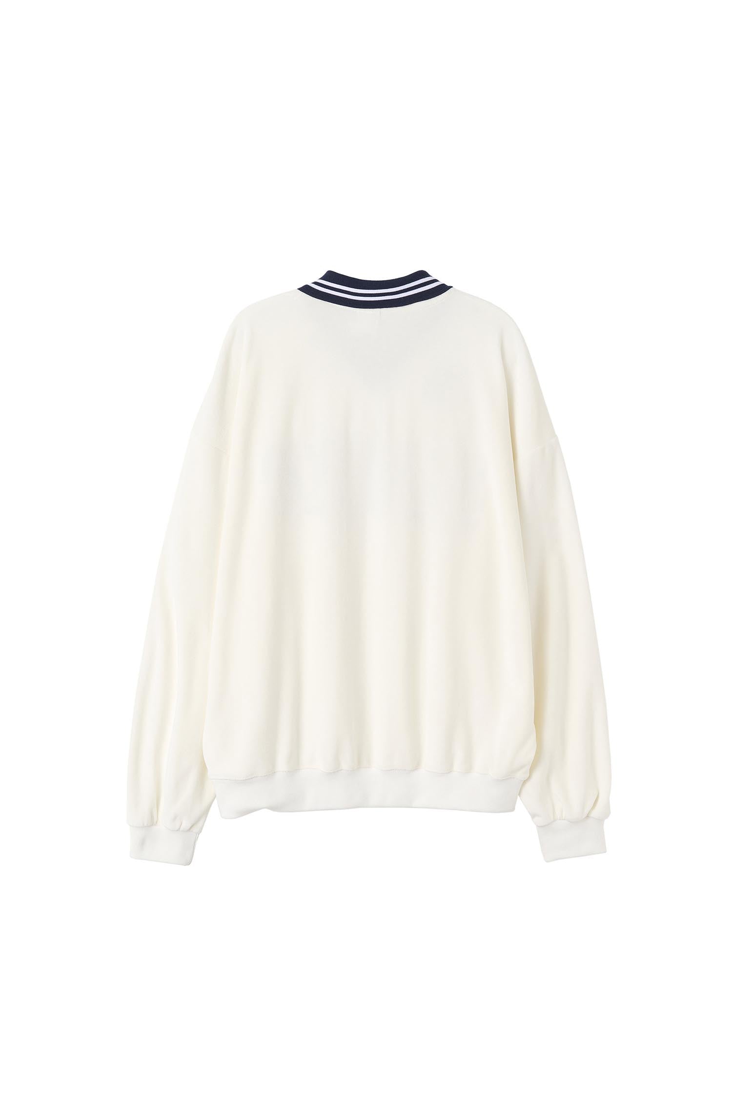 Velour Soccer Jersey White