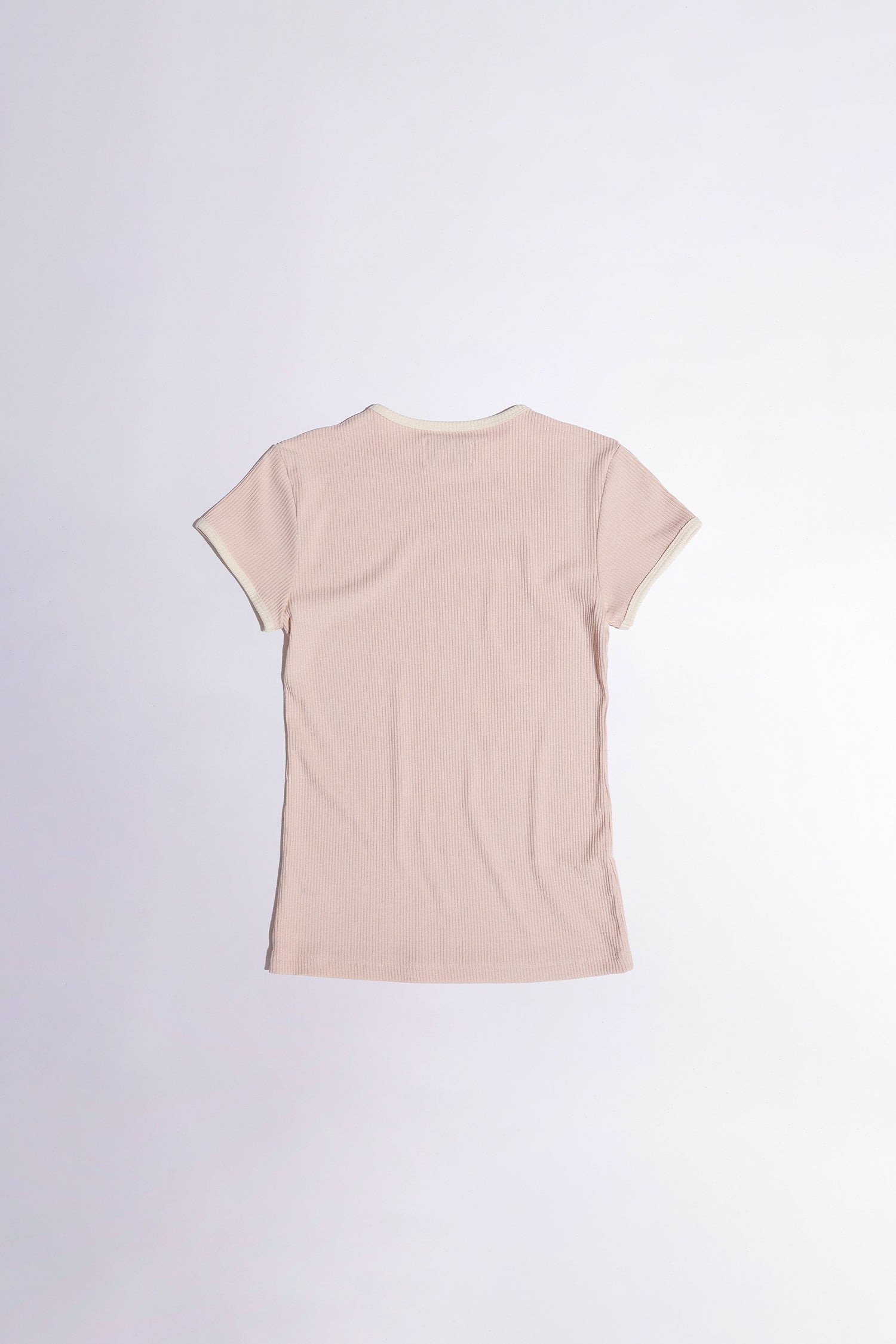 Rose Ringer Tee Peach Fuzz