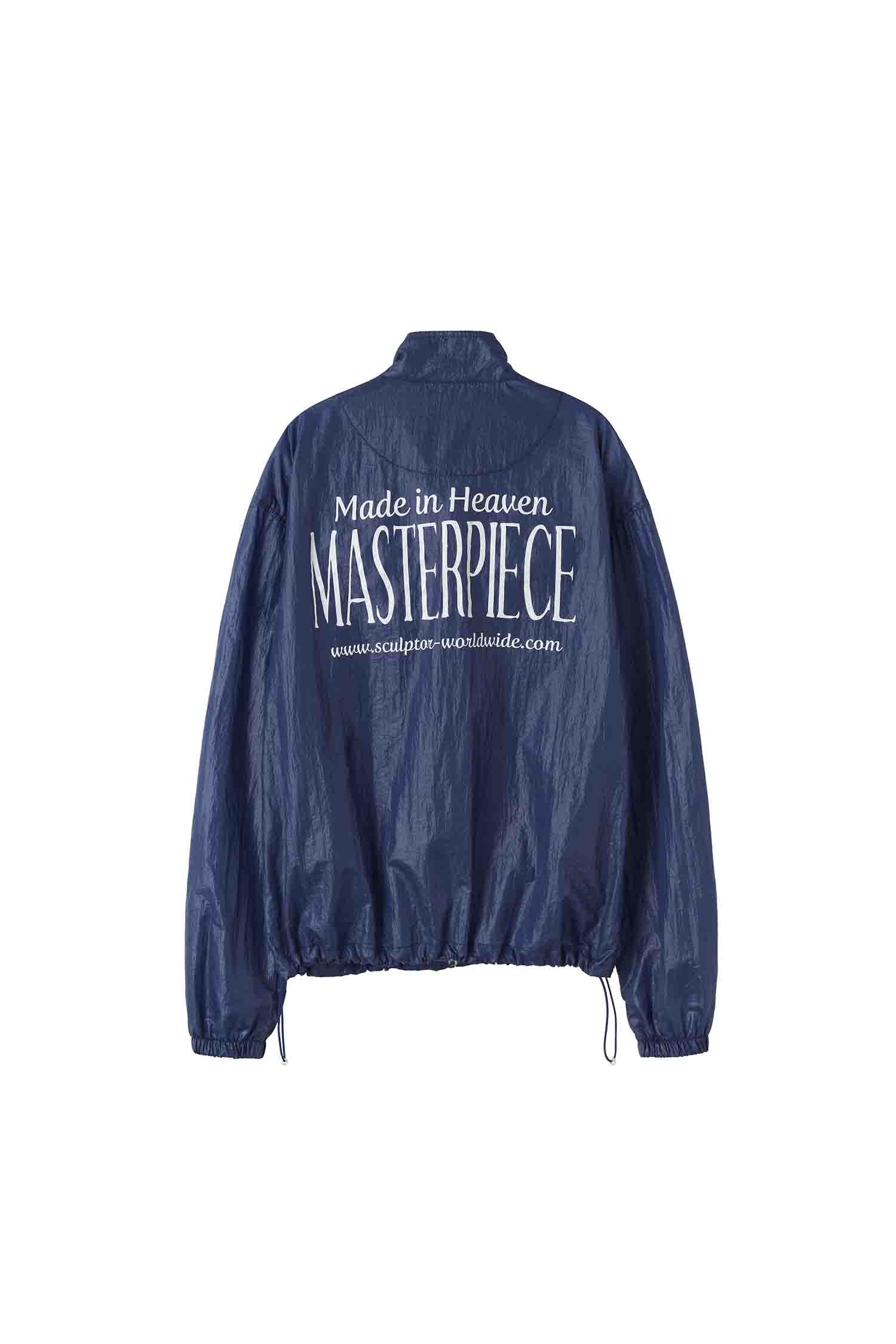 Glossy Nylon Jacket Navy