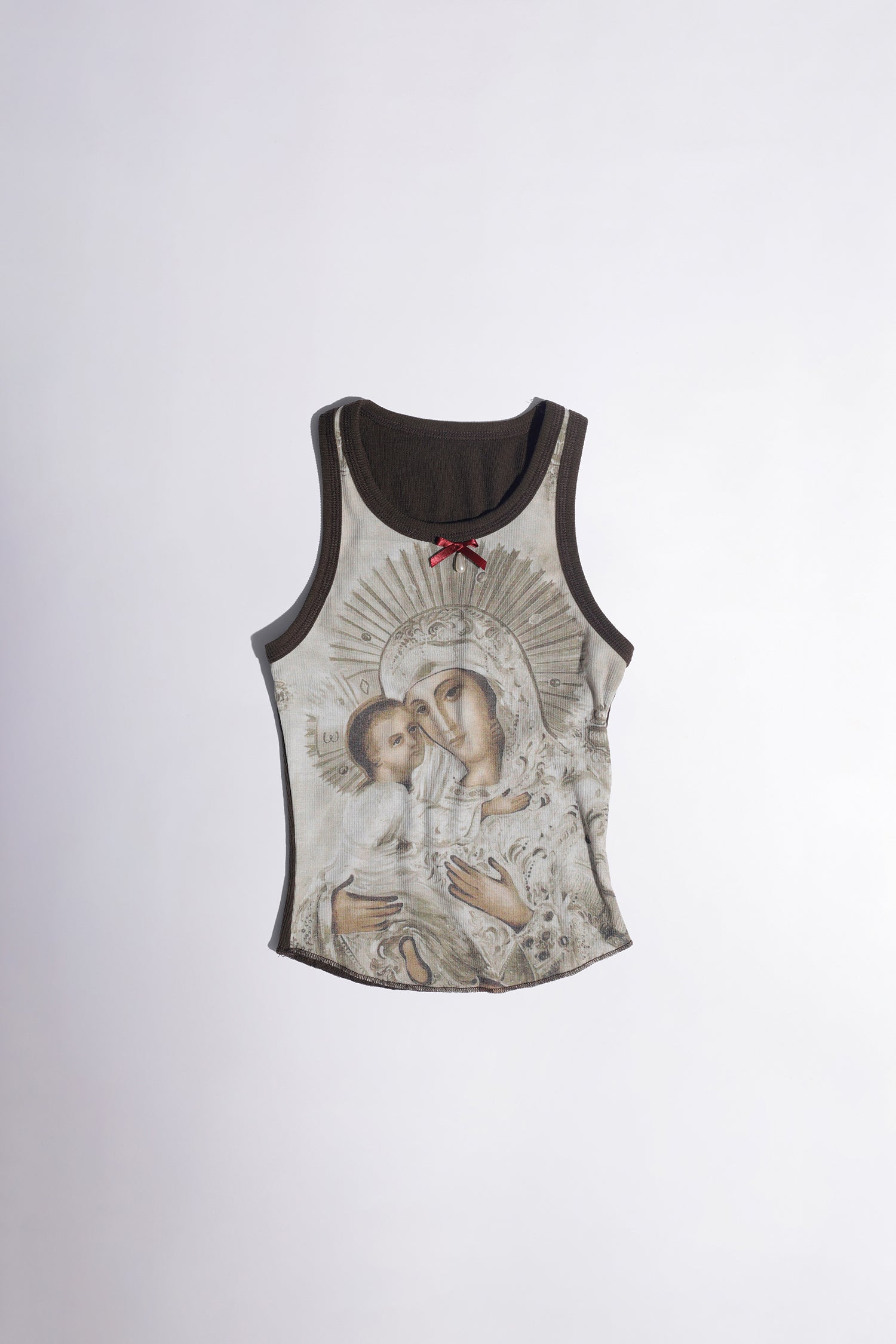 Maria Tear Drop Tank Top Latte/Mocha