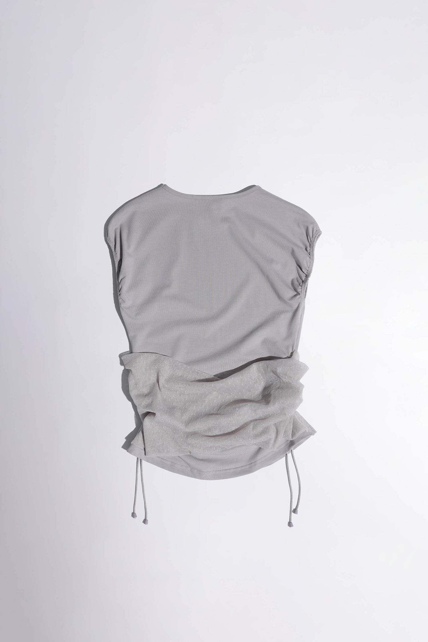 Berry Shirring Top Silky Gray