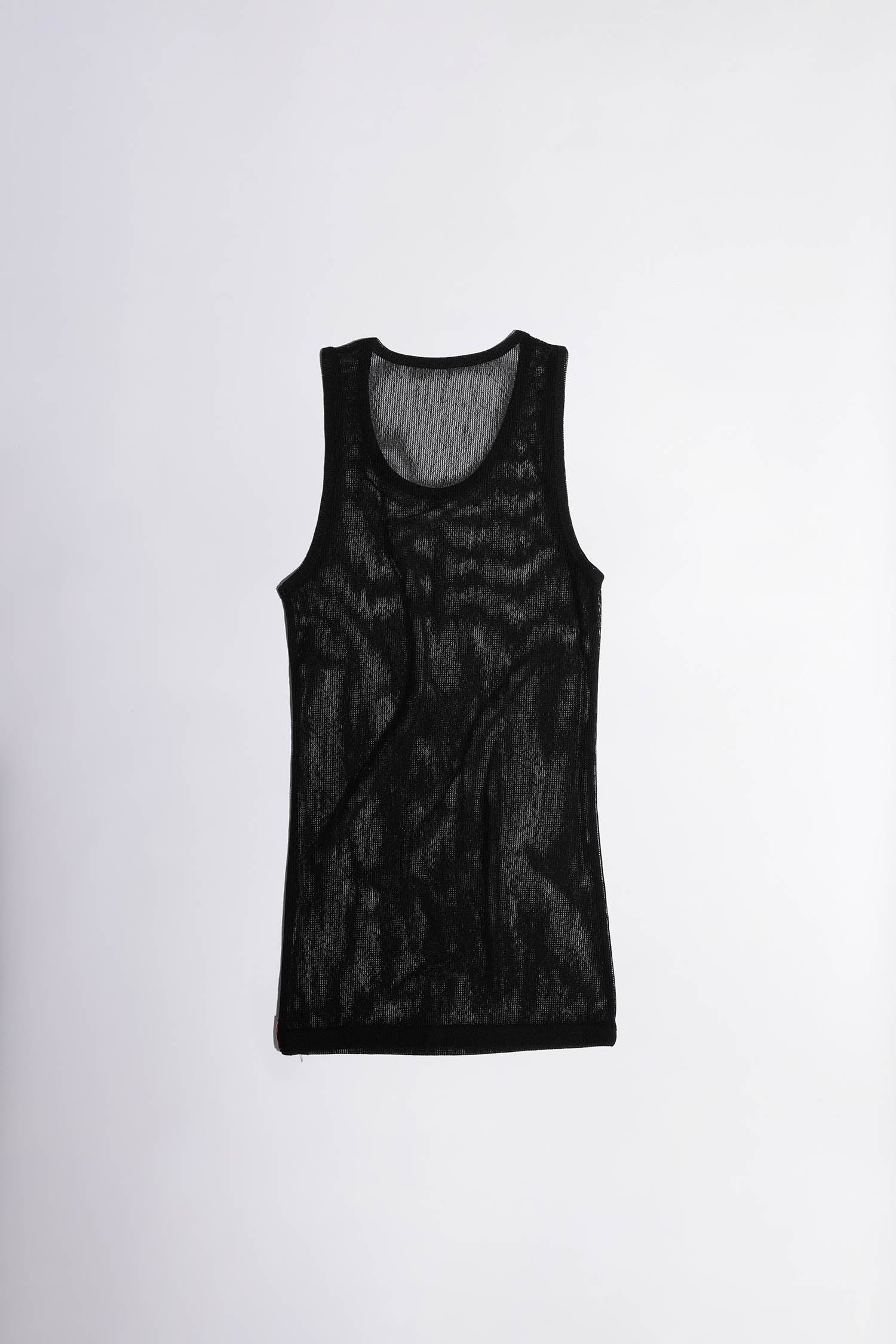 Classic Sleeveless Top Sheer Black