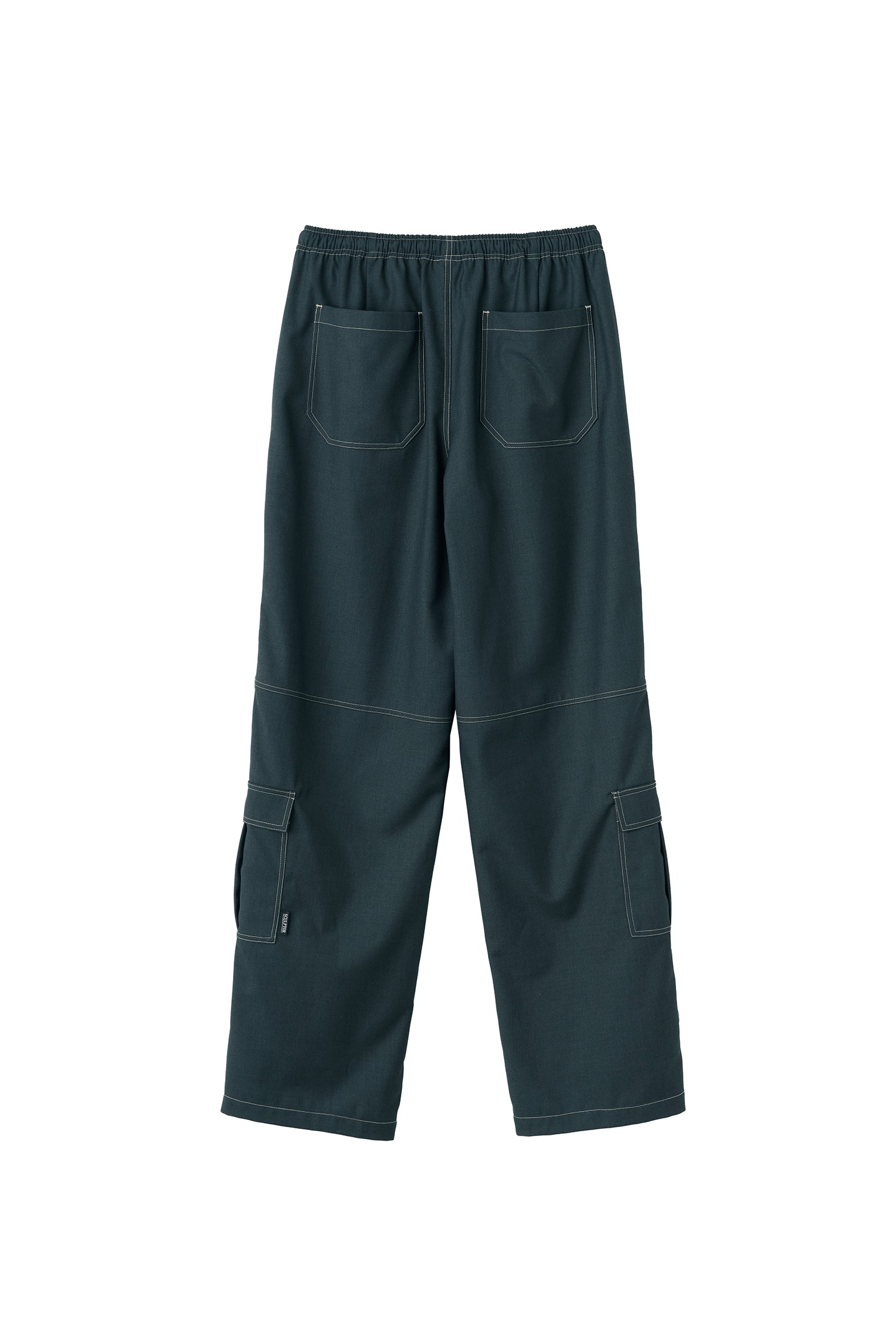 Stitch Detail Carpenter Pants Teal