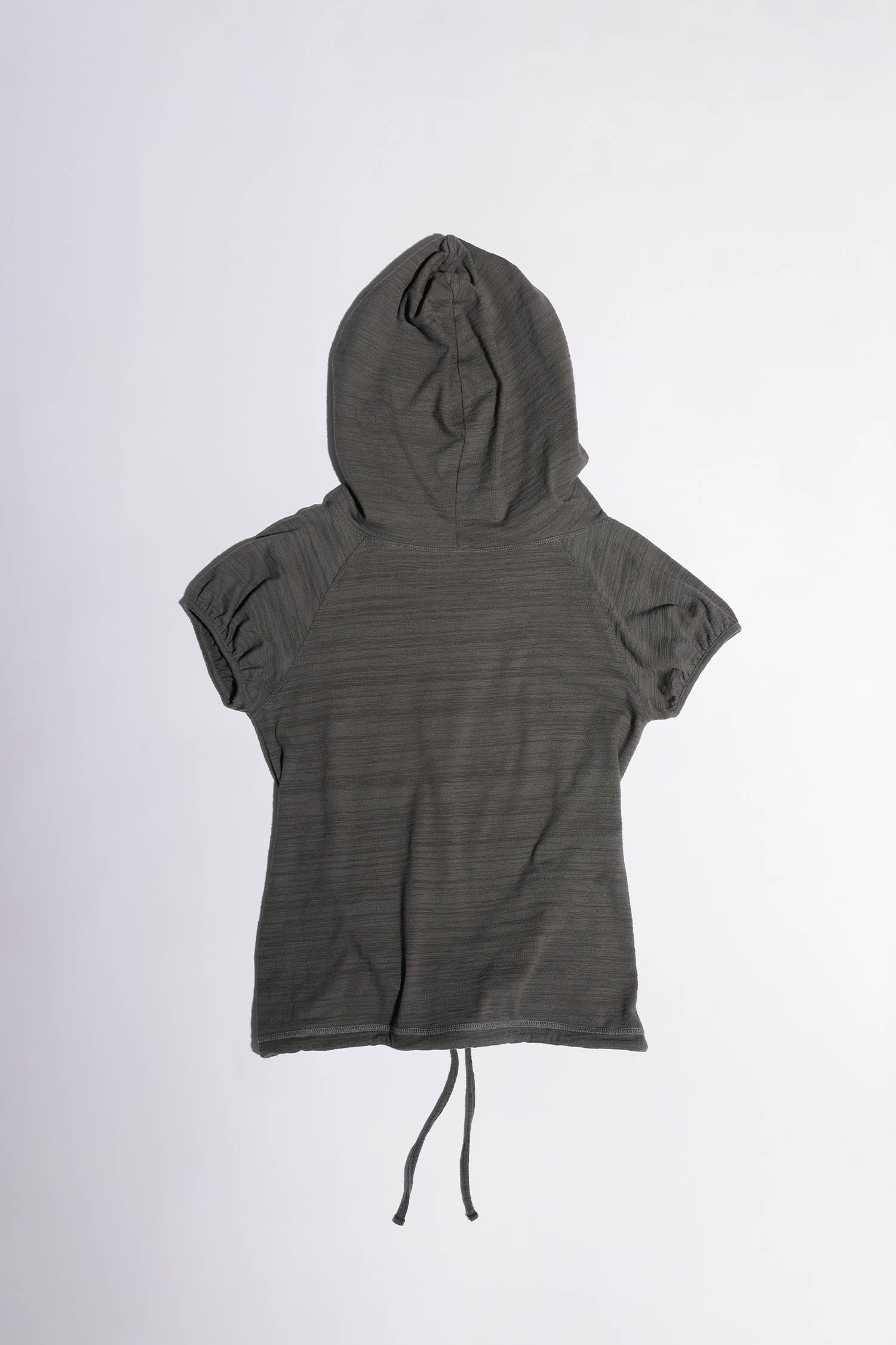 Raglan Hoodie Tee Charcoal