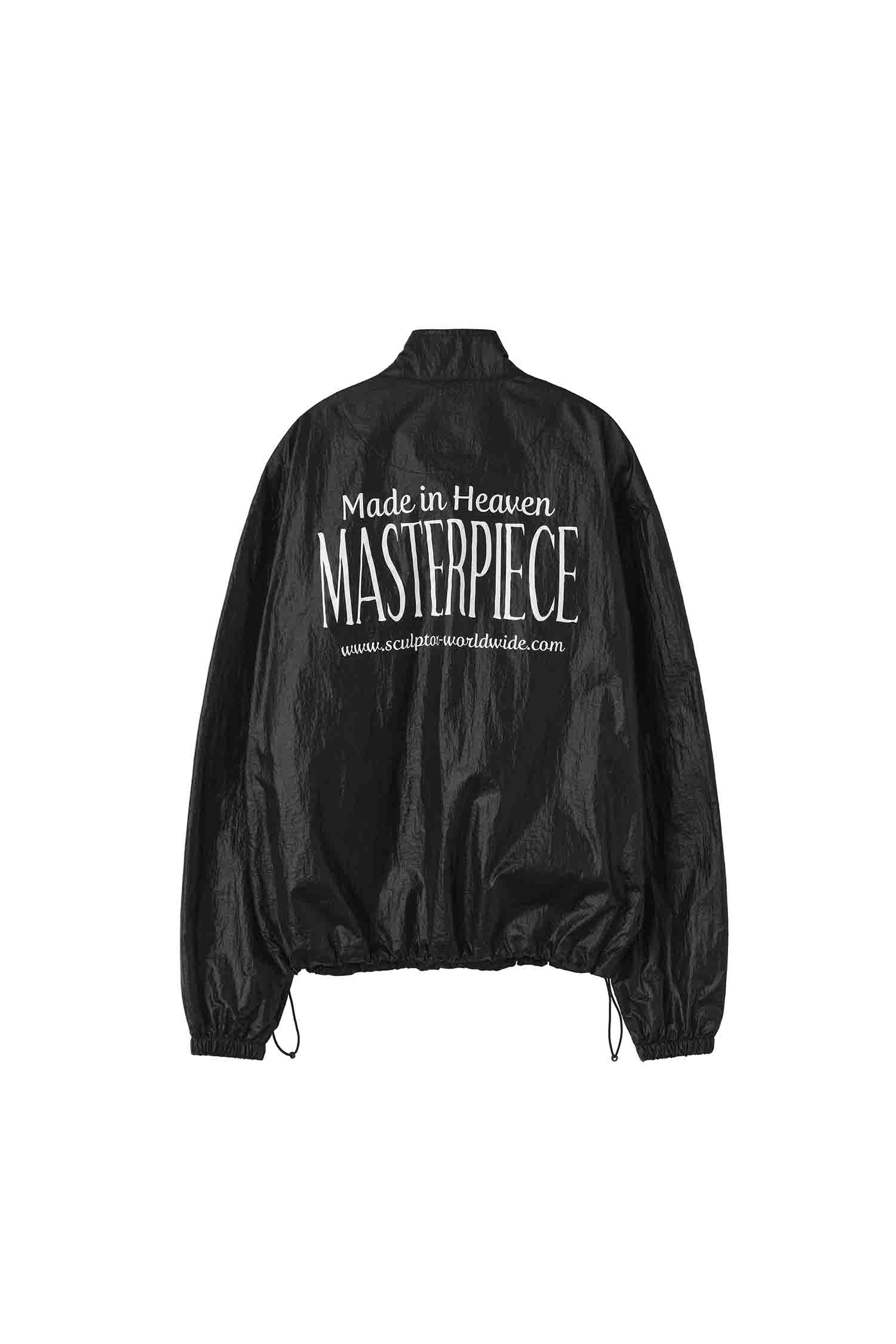Glossy Nylon Jacket Black