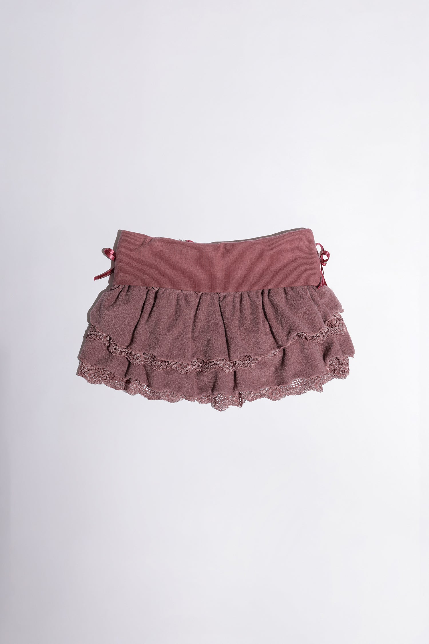 Rose Terry Ruffle Skort Purple