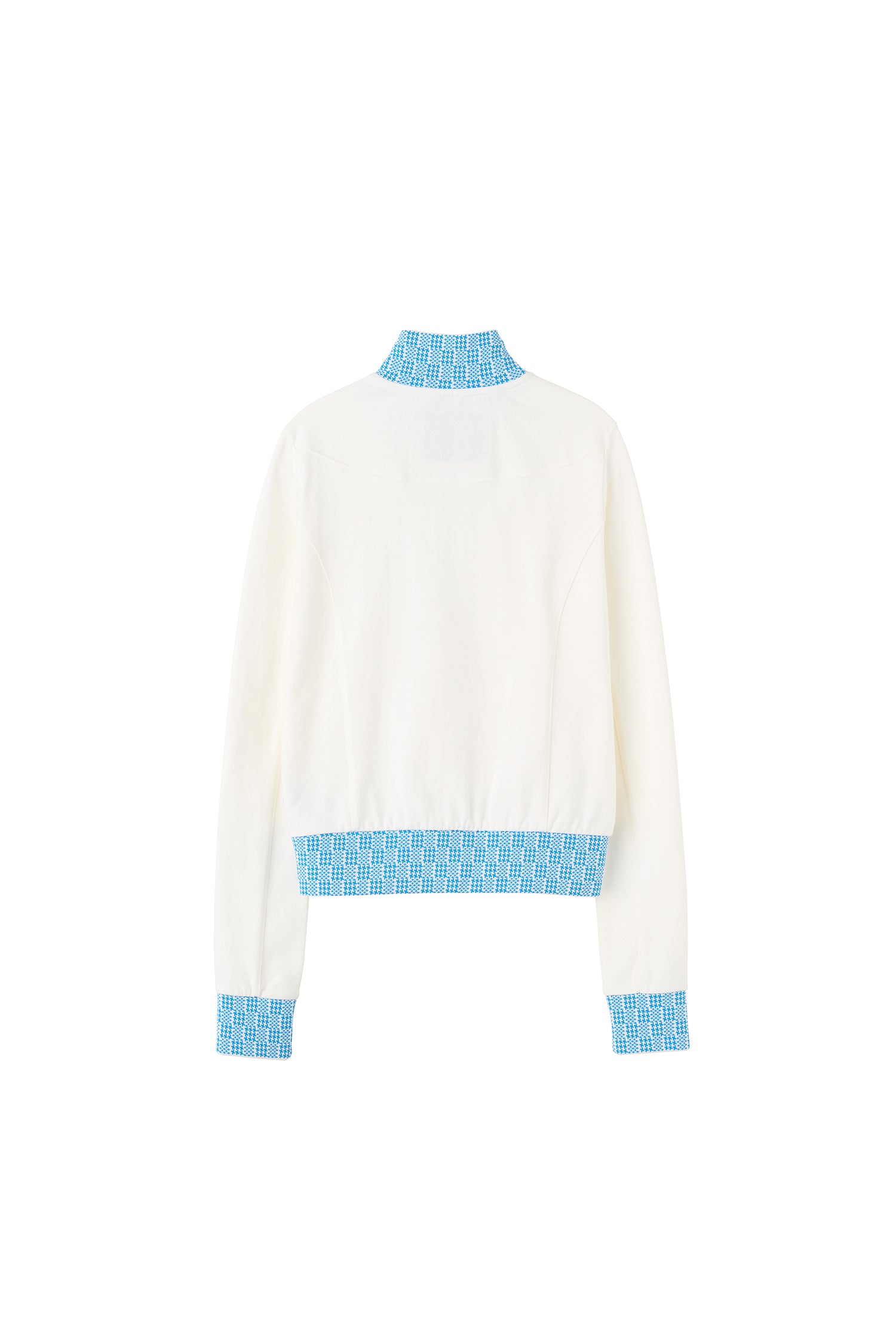 Heavenly Gingham Track Jacket White