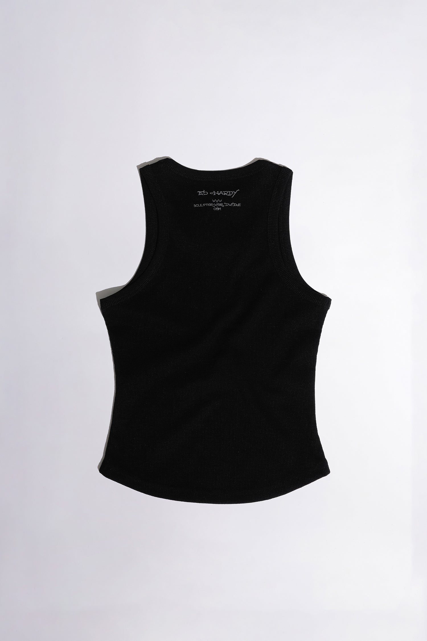 [Sculptor X Ed Hardy] Rib Tank Top Black