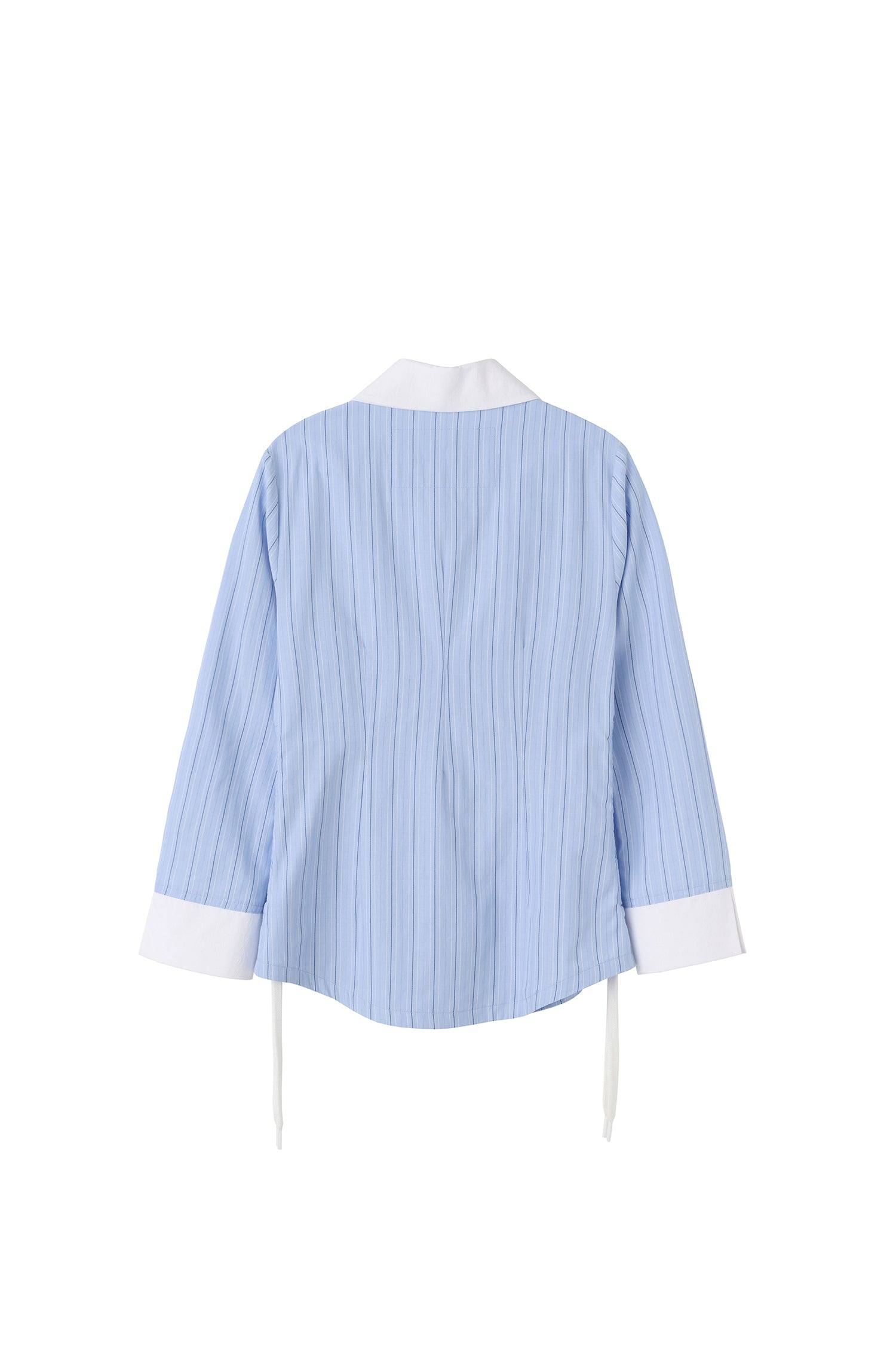 Shoelace Shirring Shirt Classic Blue