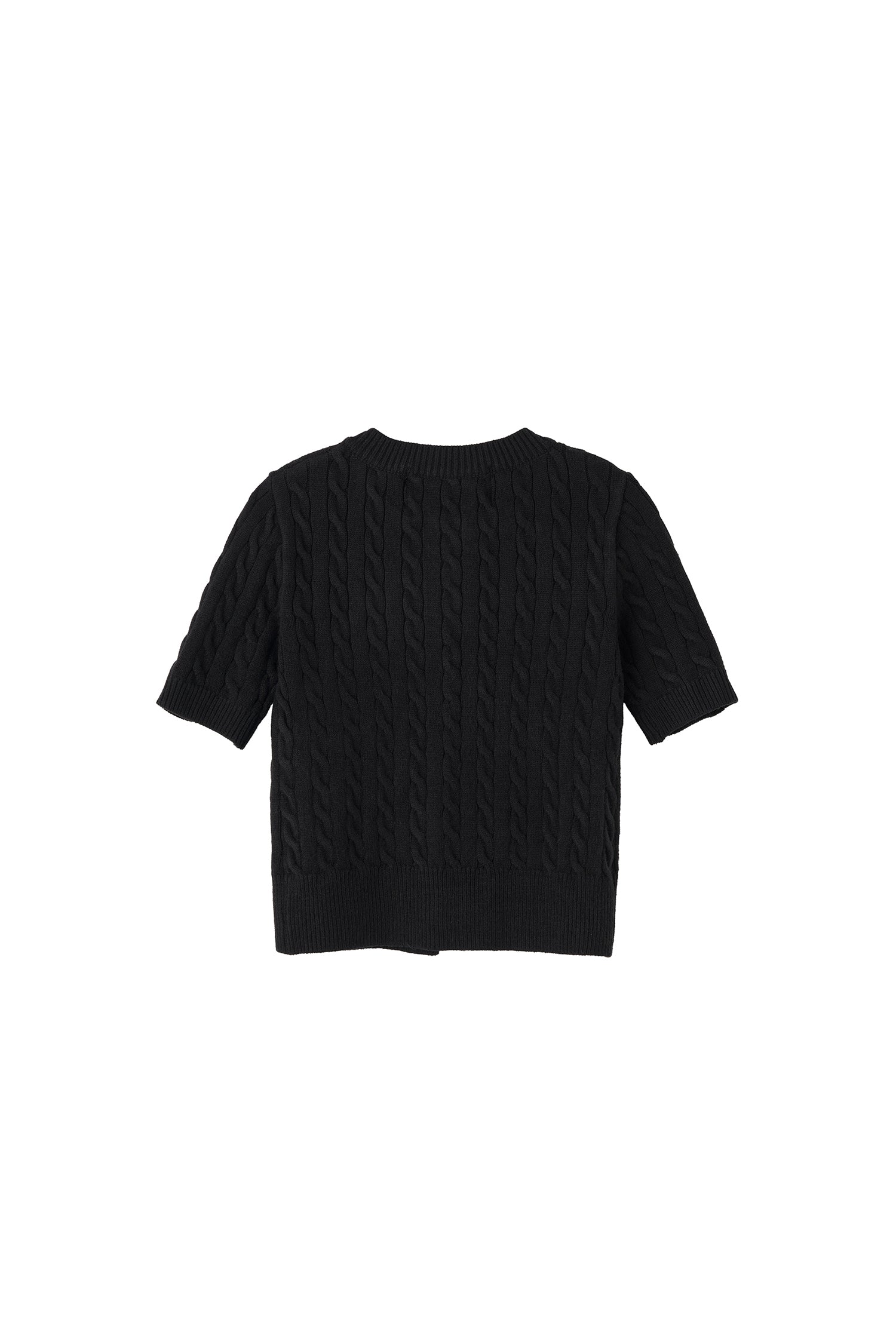 So Classy Cable Cardigan Black