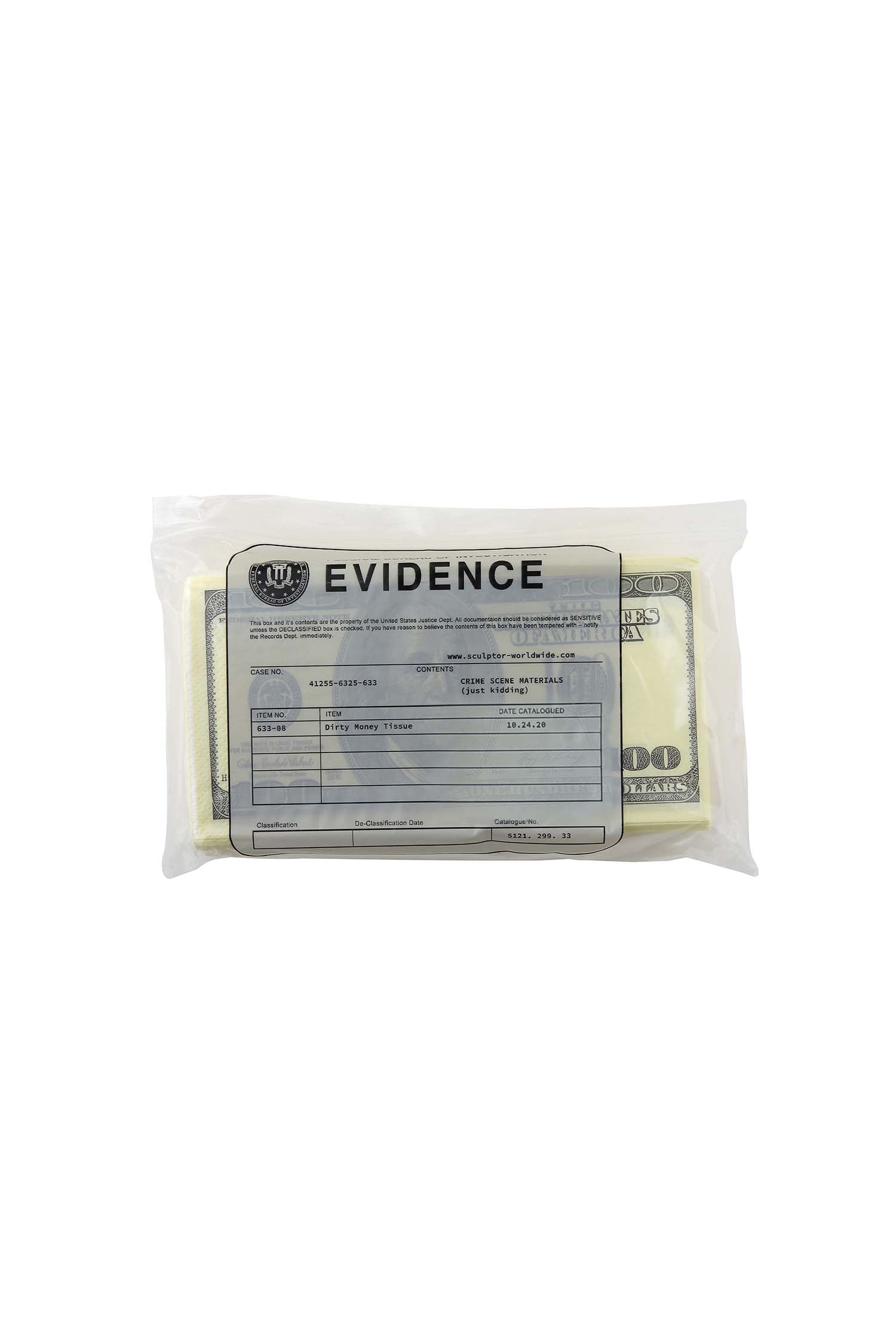 Evidence Money tissue Clear