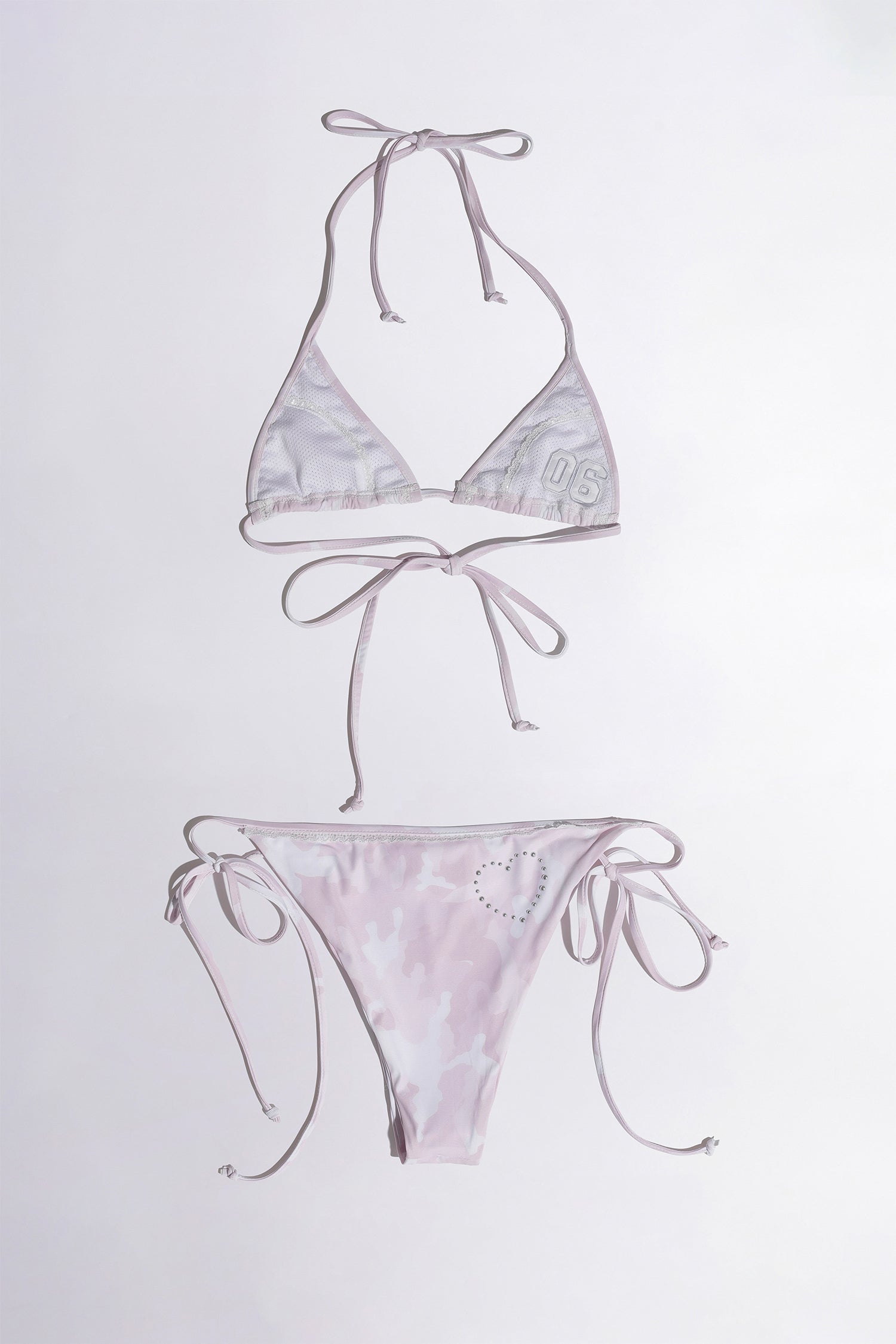 Camo Reversible Microkini Pink