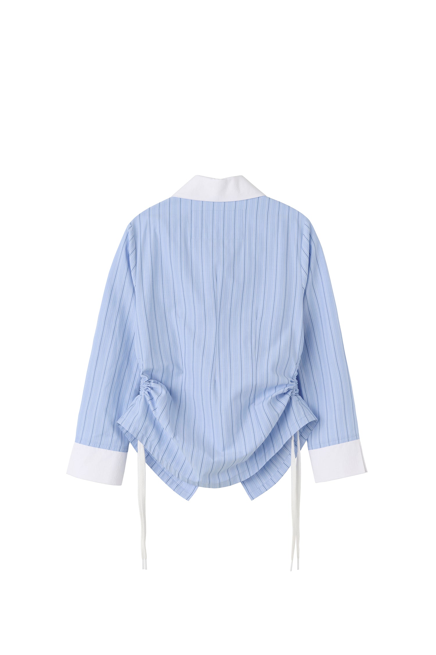 Shoelace Shirring Shirt Classic Blue