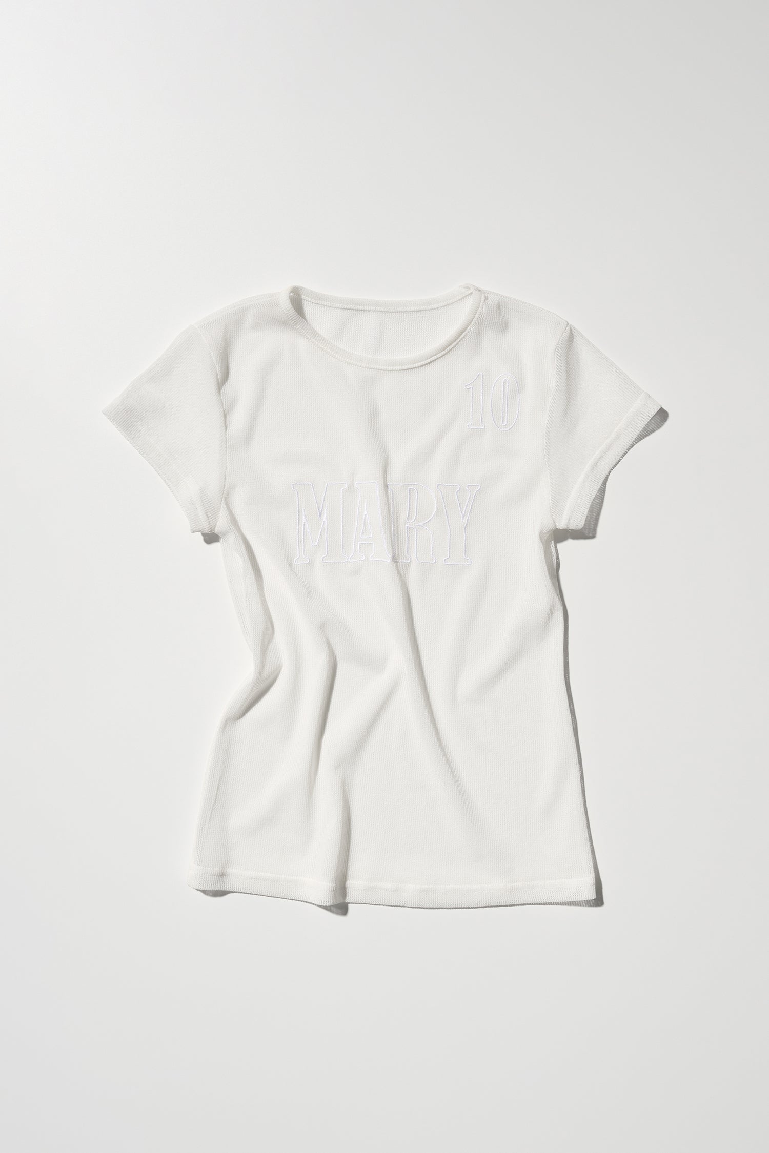 Team Mary Mesh Tee White