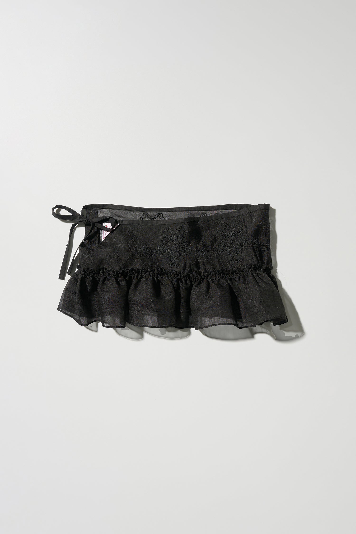 Peekaboo Micro Sheer Skirt Black Sheer