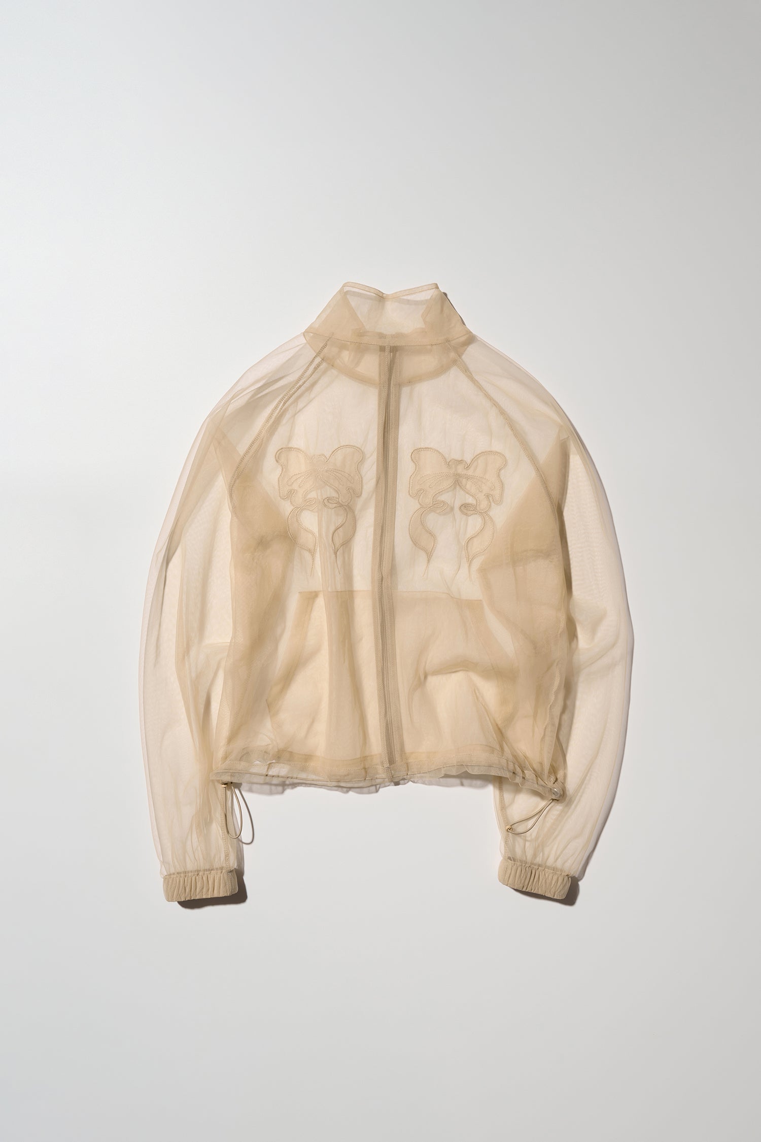 Mesh Sheer Zip-Up Jacket Skin
