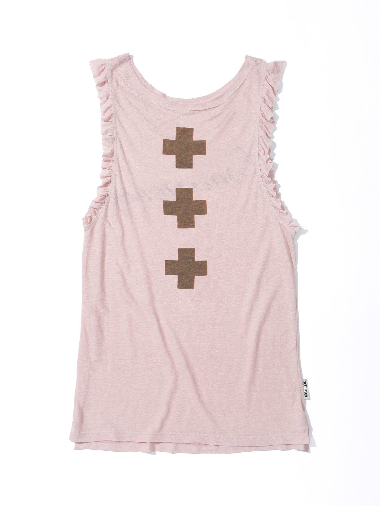 Emergency Muscle Tank Top Pale Pink