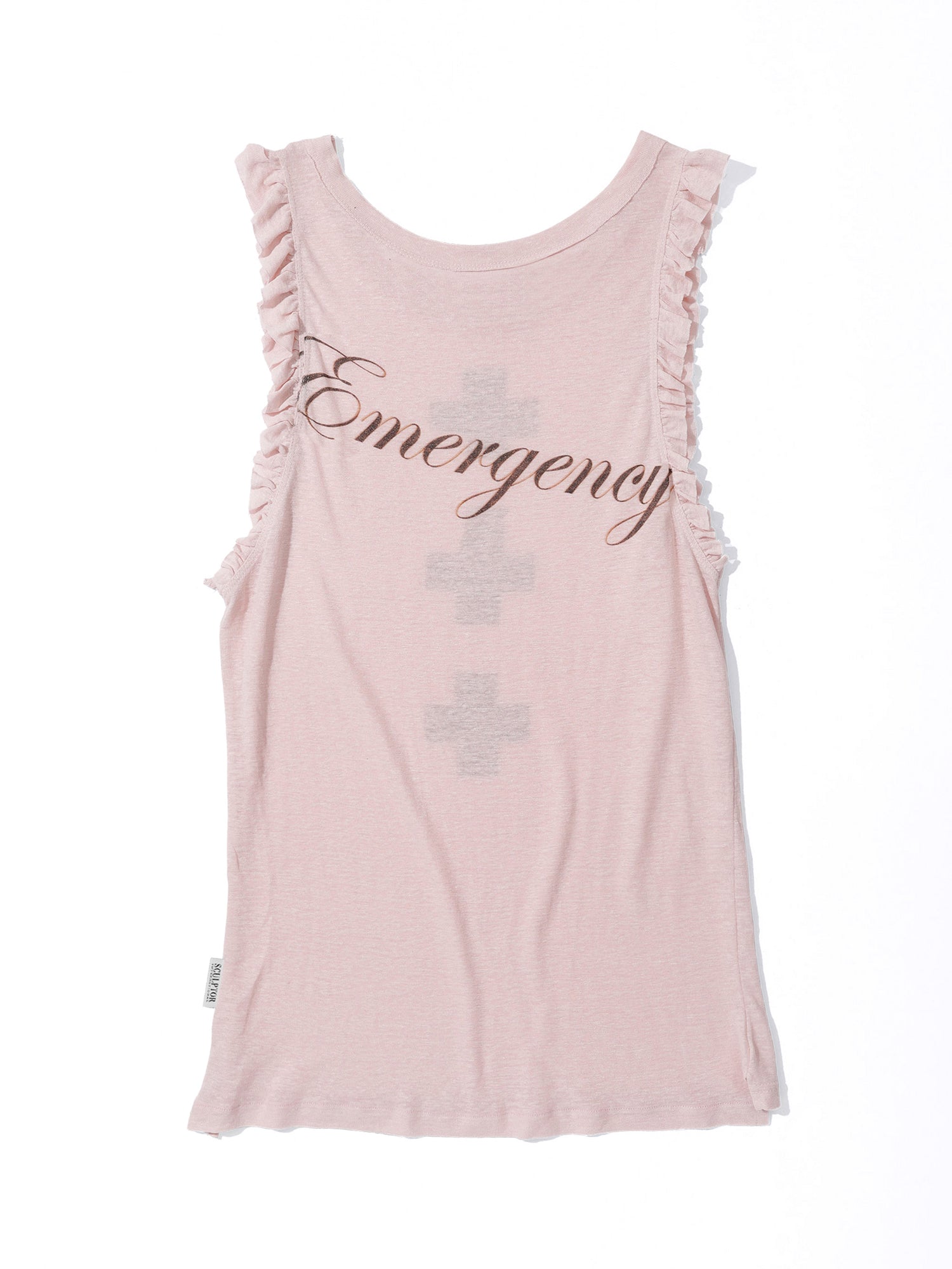 Emergency Muscle Tank Top Pale Pink