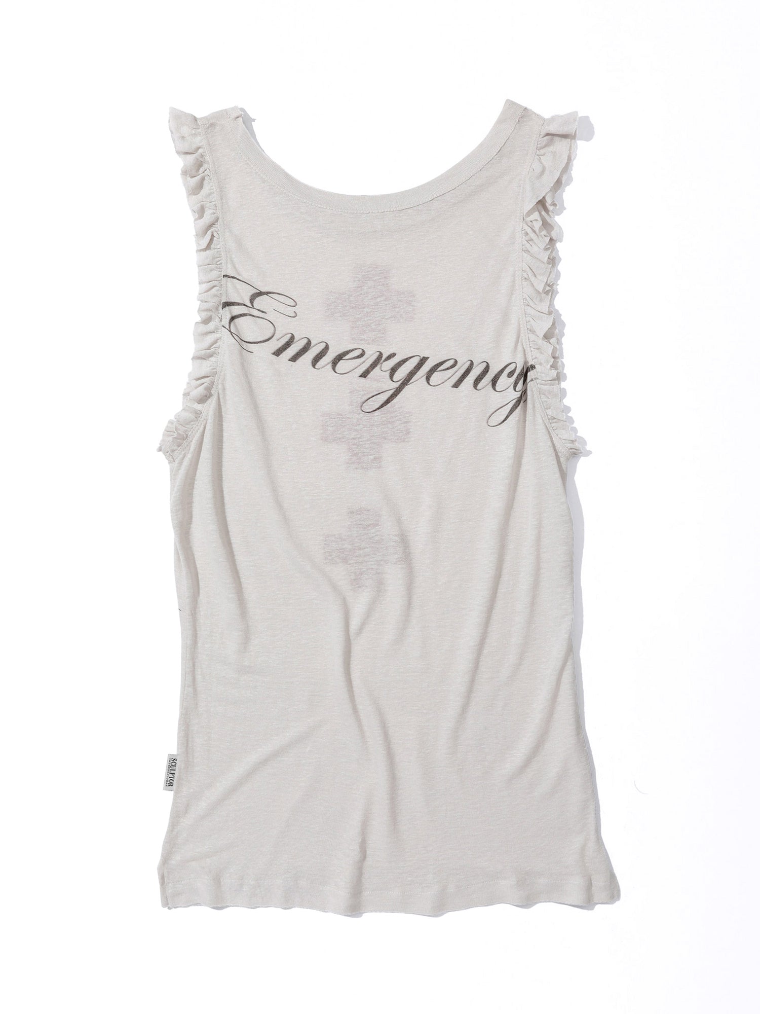 Emergency Muscle Tank Top White