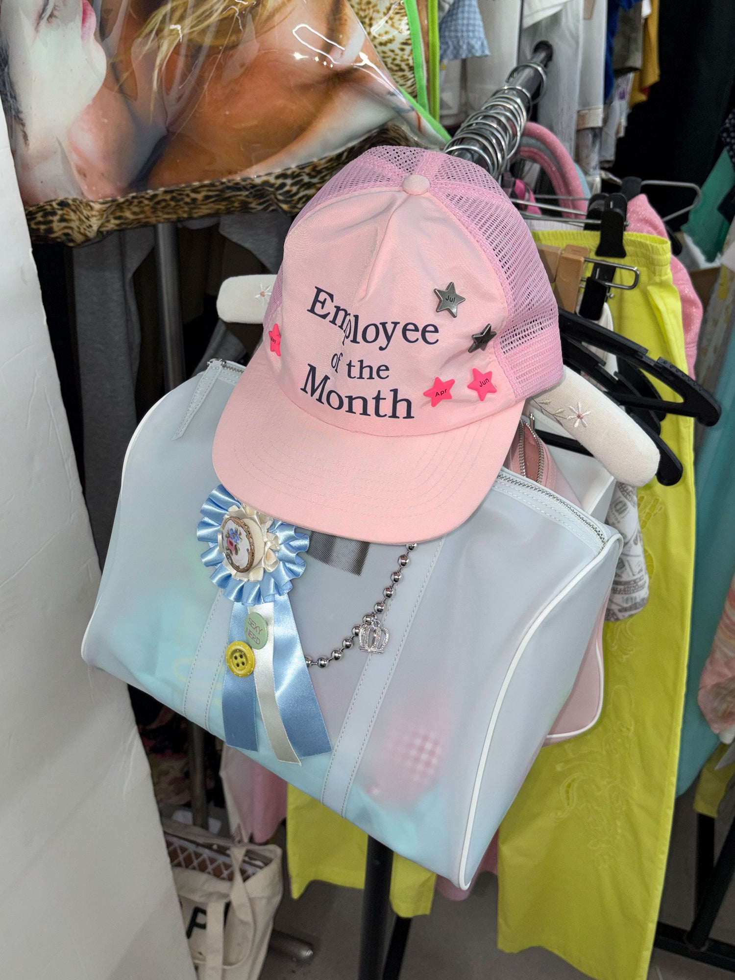 Employee Of The Month Daddy Cap Baby Pink