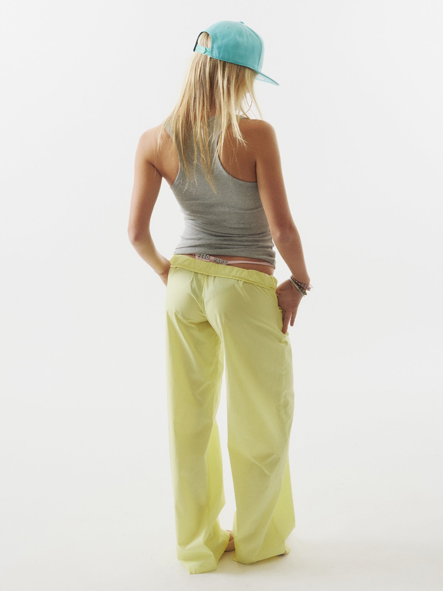 Eyelet Embroidery Pants Neon