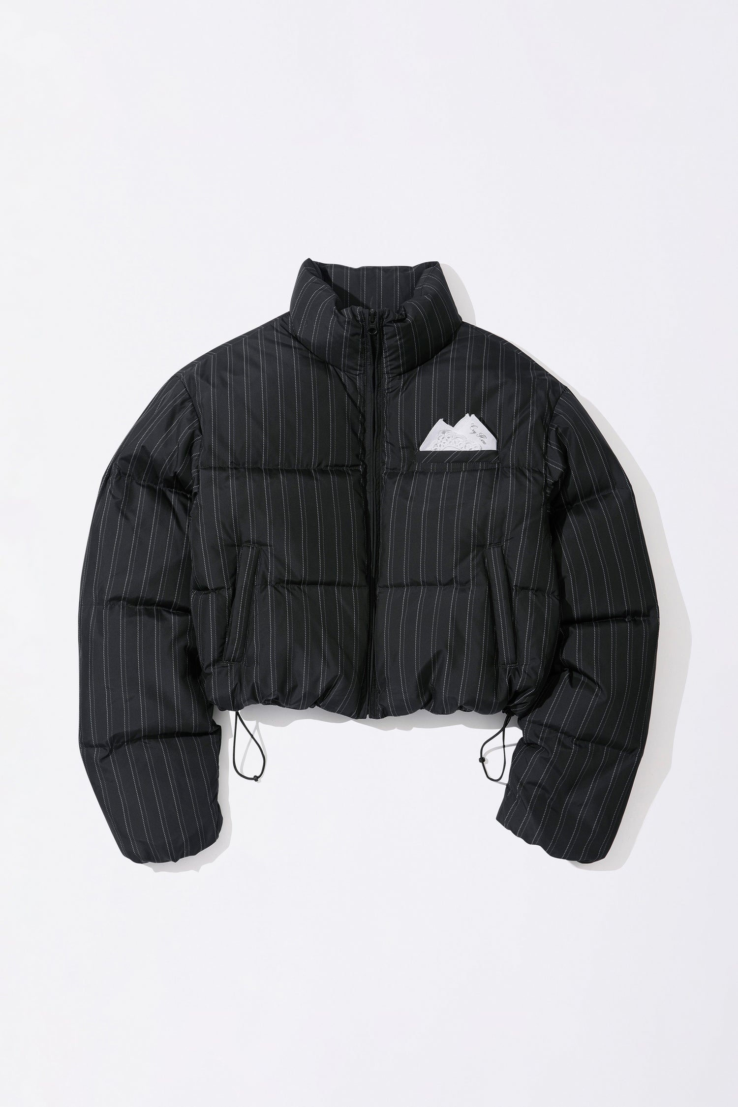 So Demure Cropped Puffer Down Faded Black