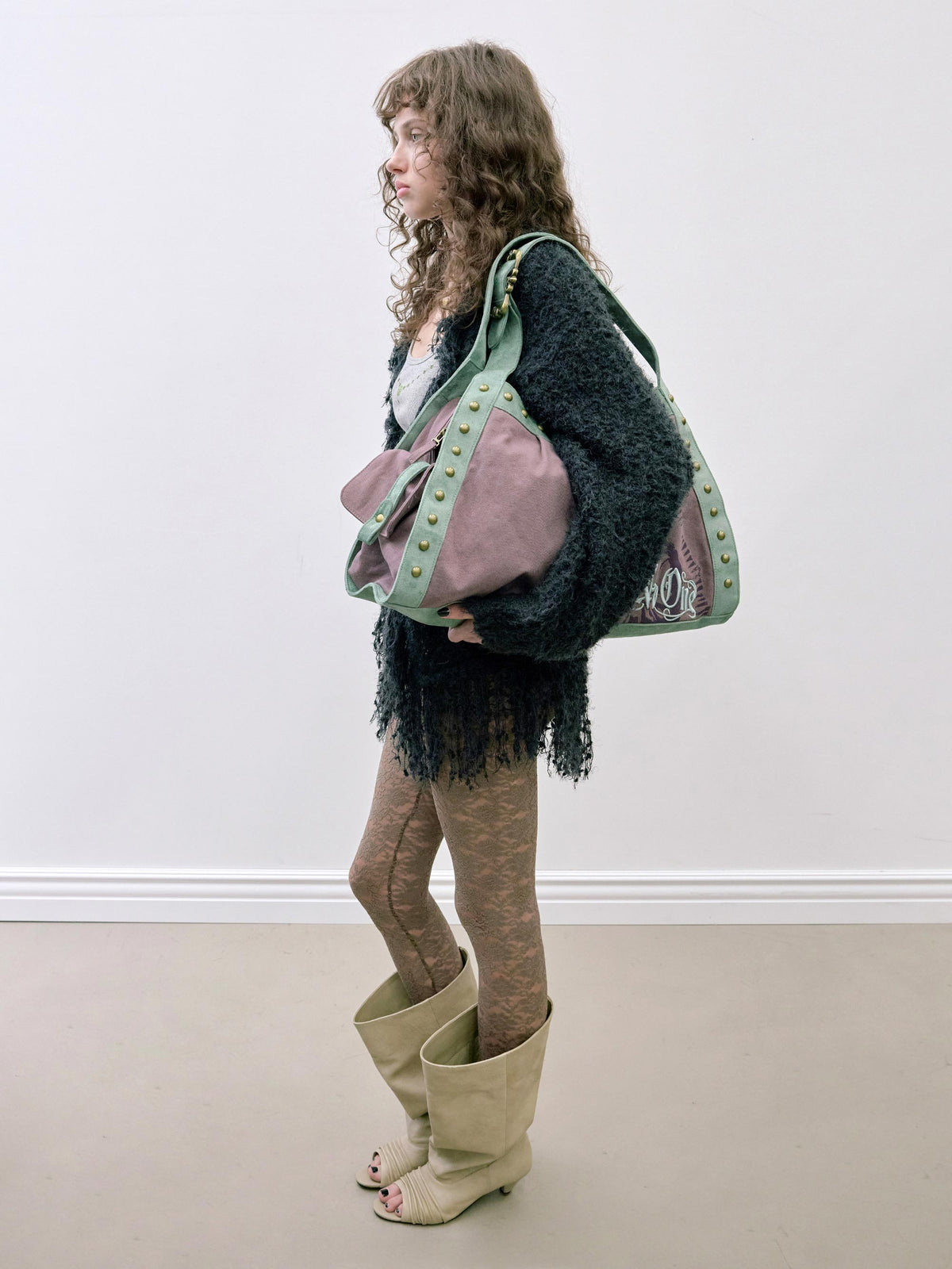 Faithless Stud Bag Purple