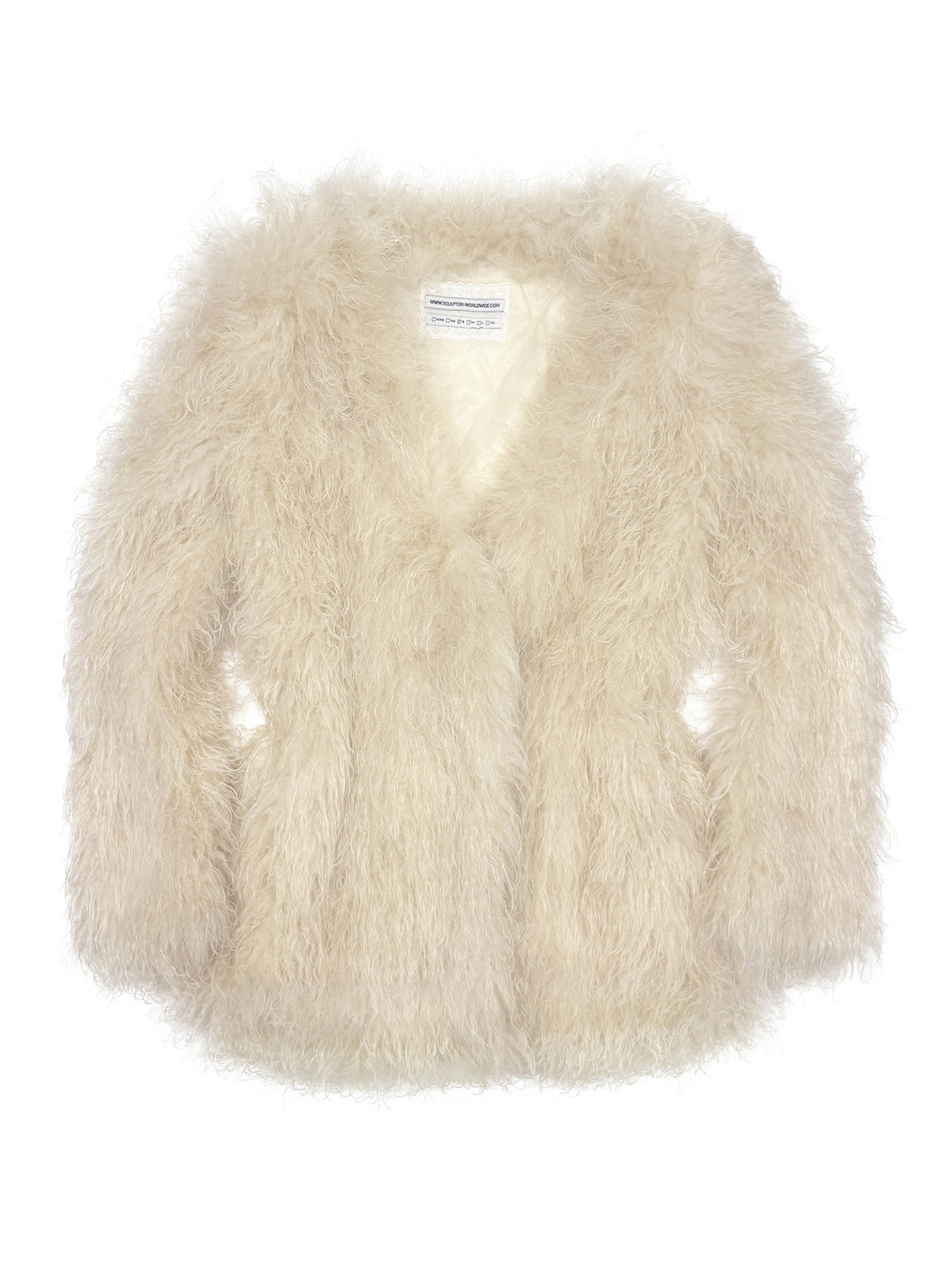 Faux Shaggy Fur Coat Raw