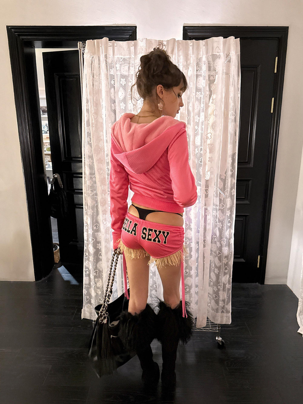 Micro Gym Shorts Neon Pink