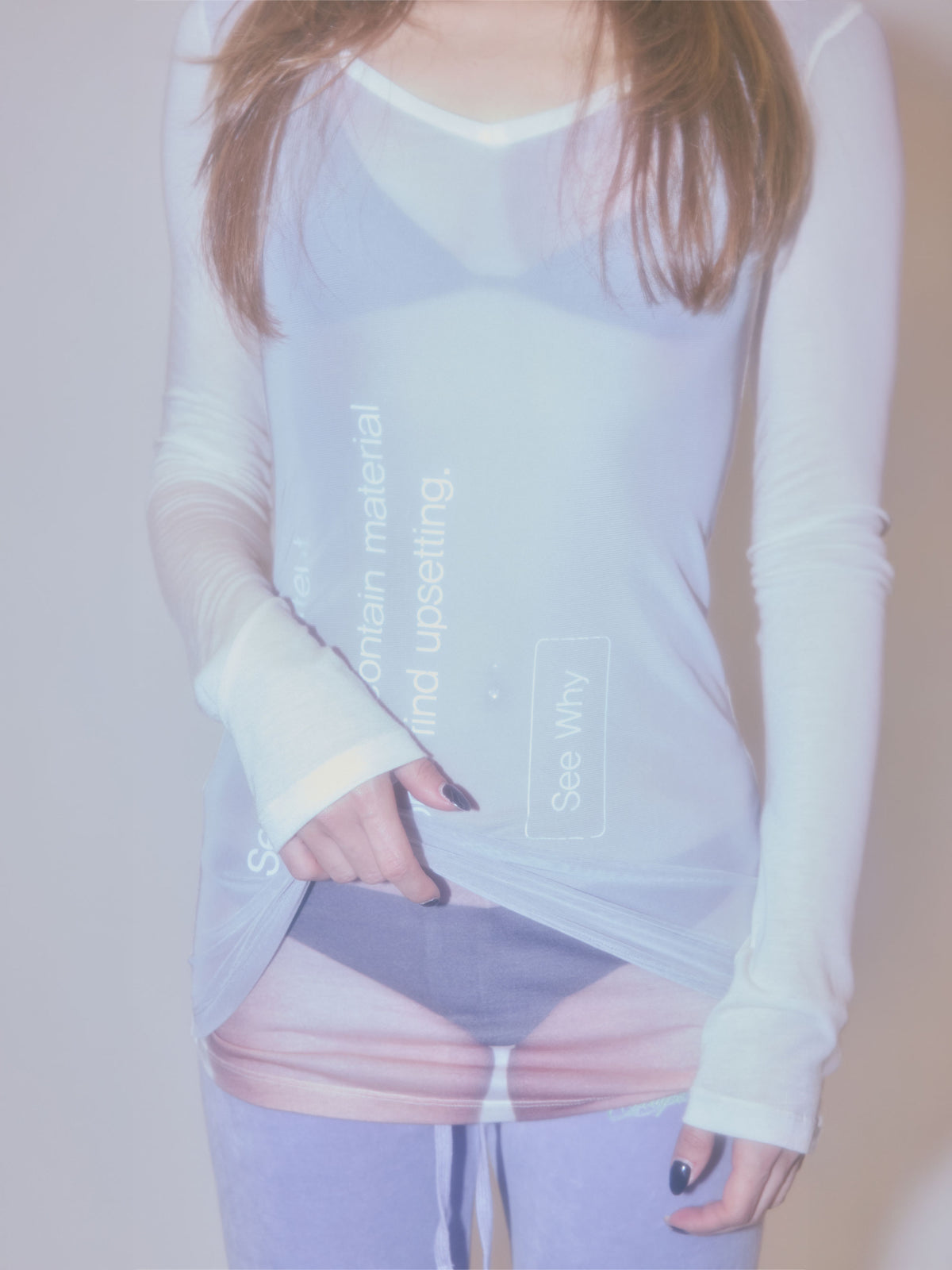 Filtered Content Tee Ivory