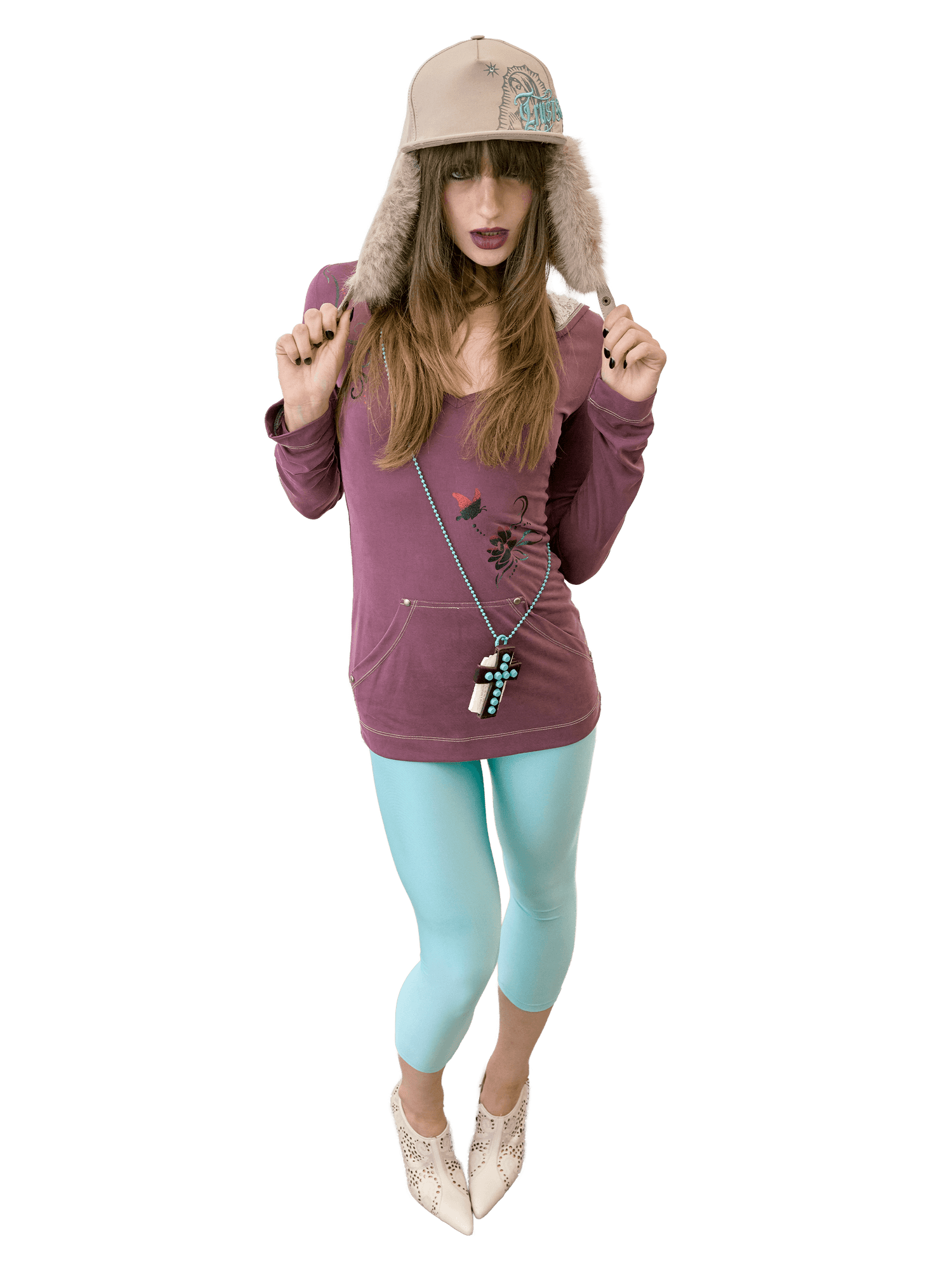 Girl From East Tee Purple