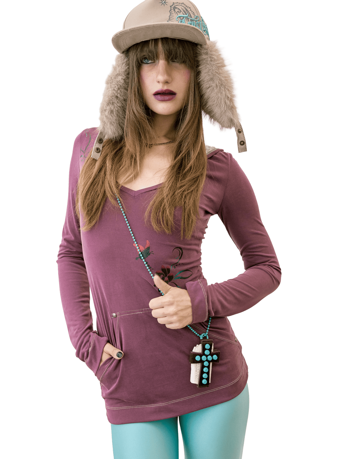 Girl From East Tee Purple