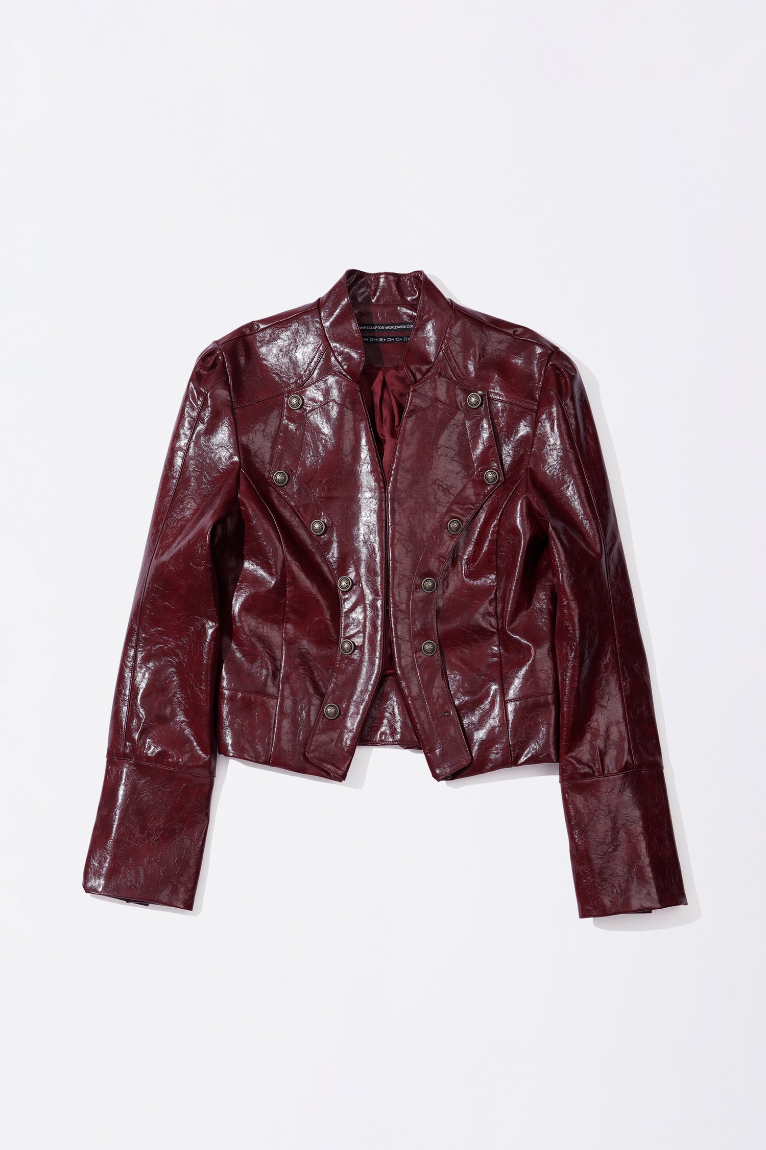 Napoleon Eco Leather Jacket Glossy Red