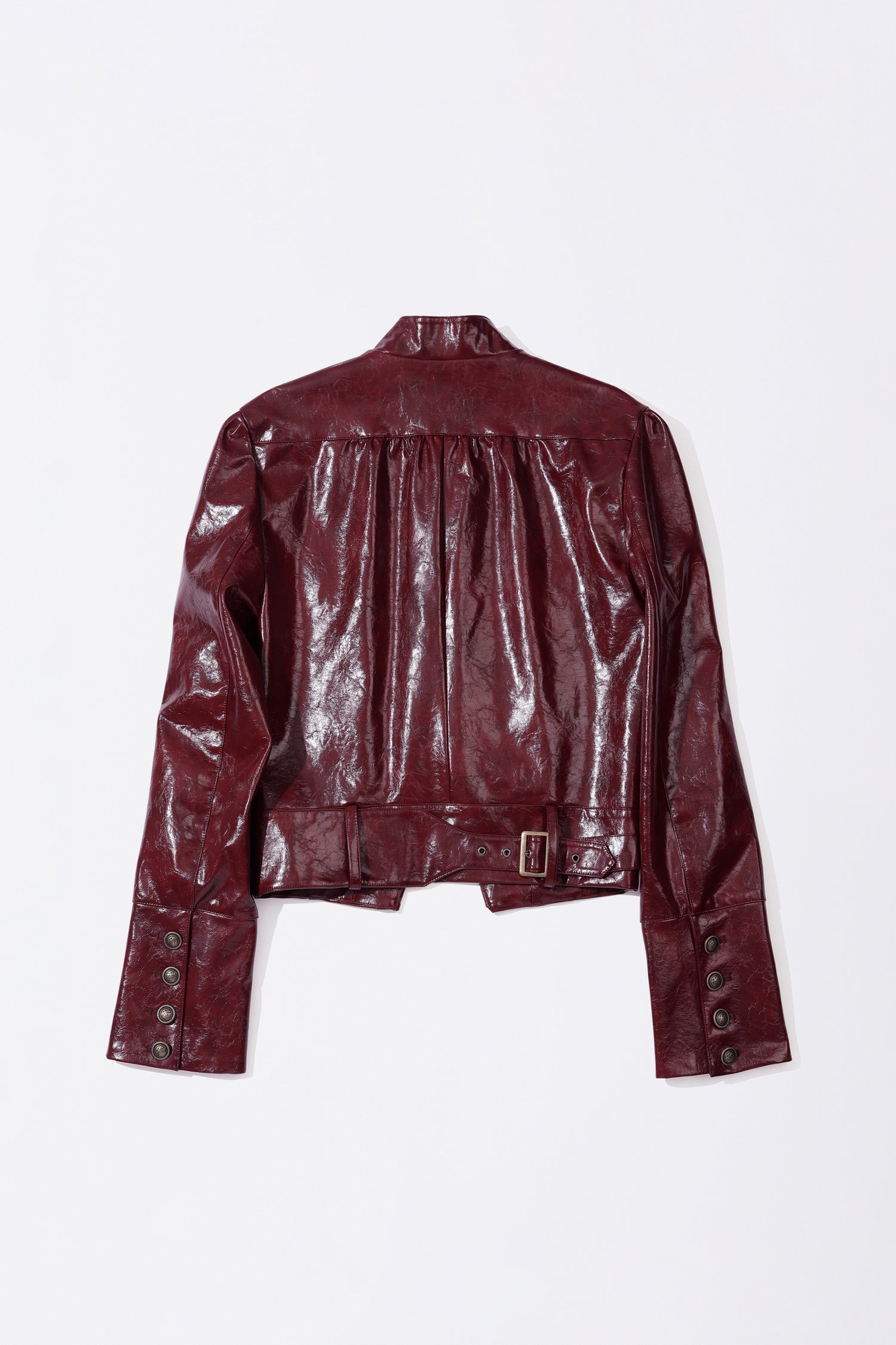 Napoleon Eco Leather Jacket Glossy Red