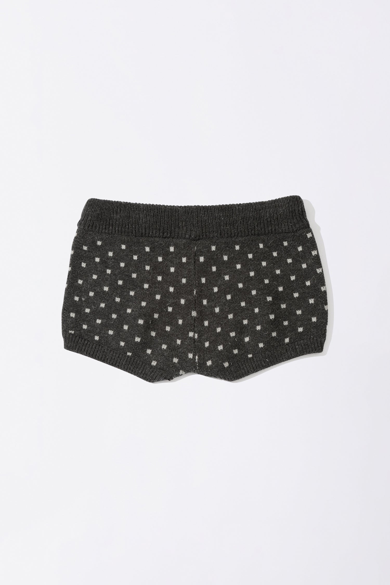 Snowflake Knit Shorts Gray