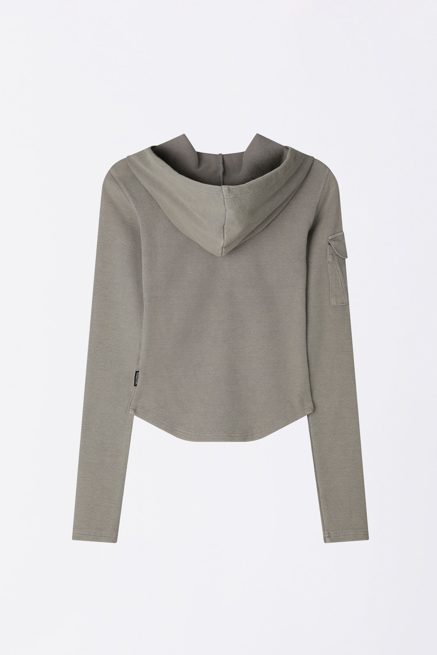Washed Pocket Hoodie Gray
