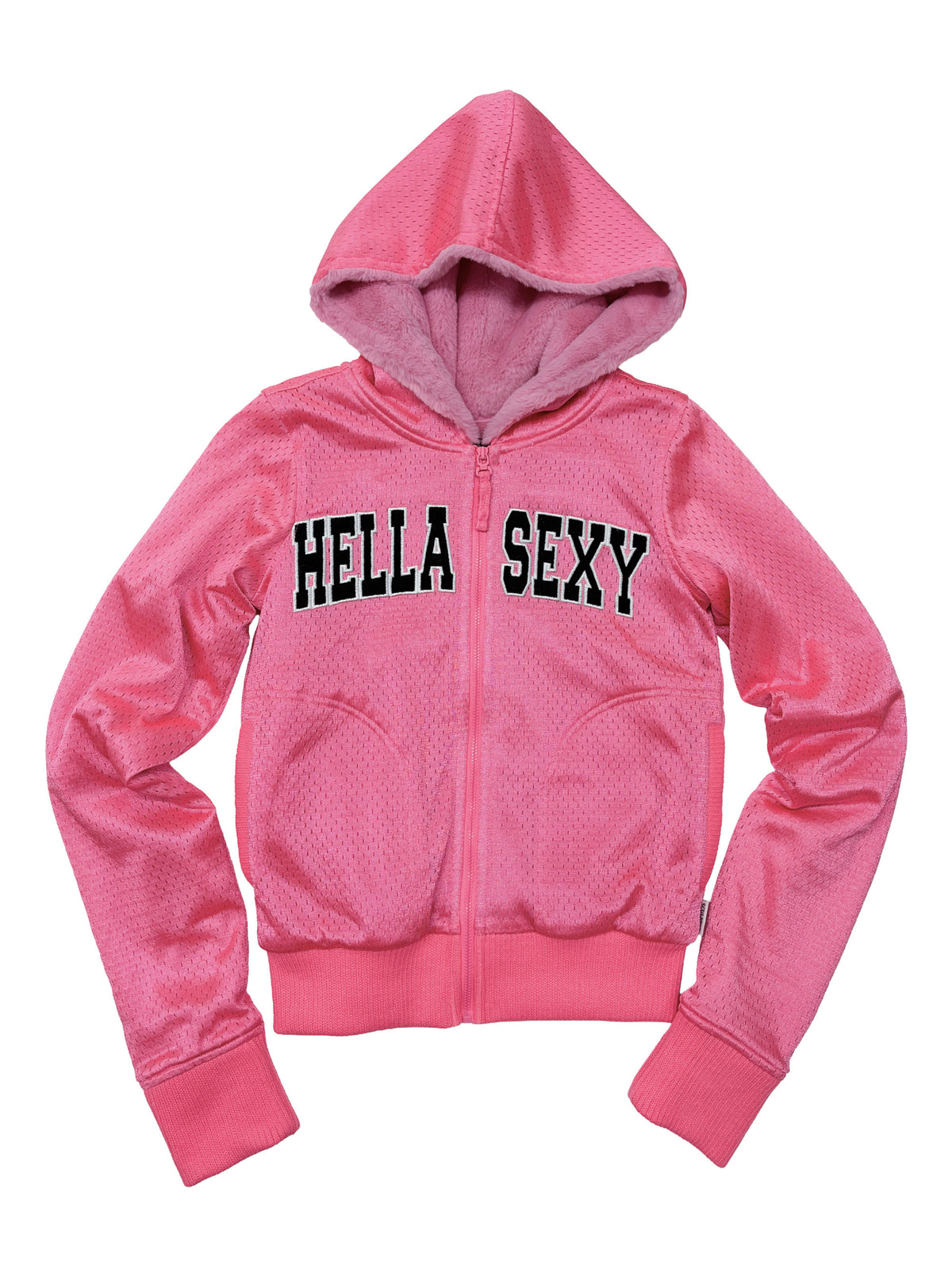 Gym Hooded Zip-Up Neon Pink