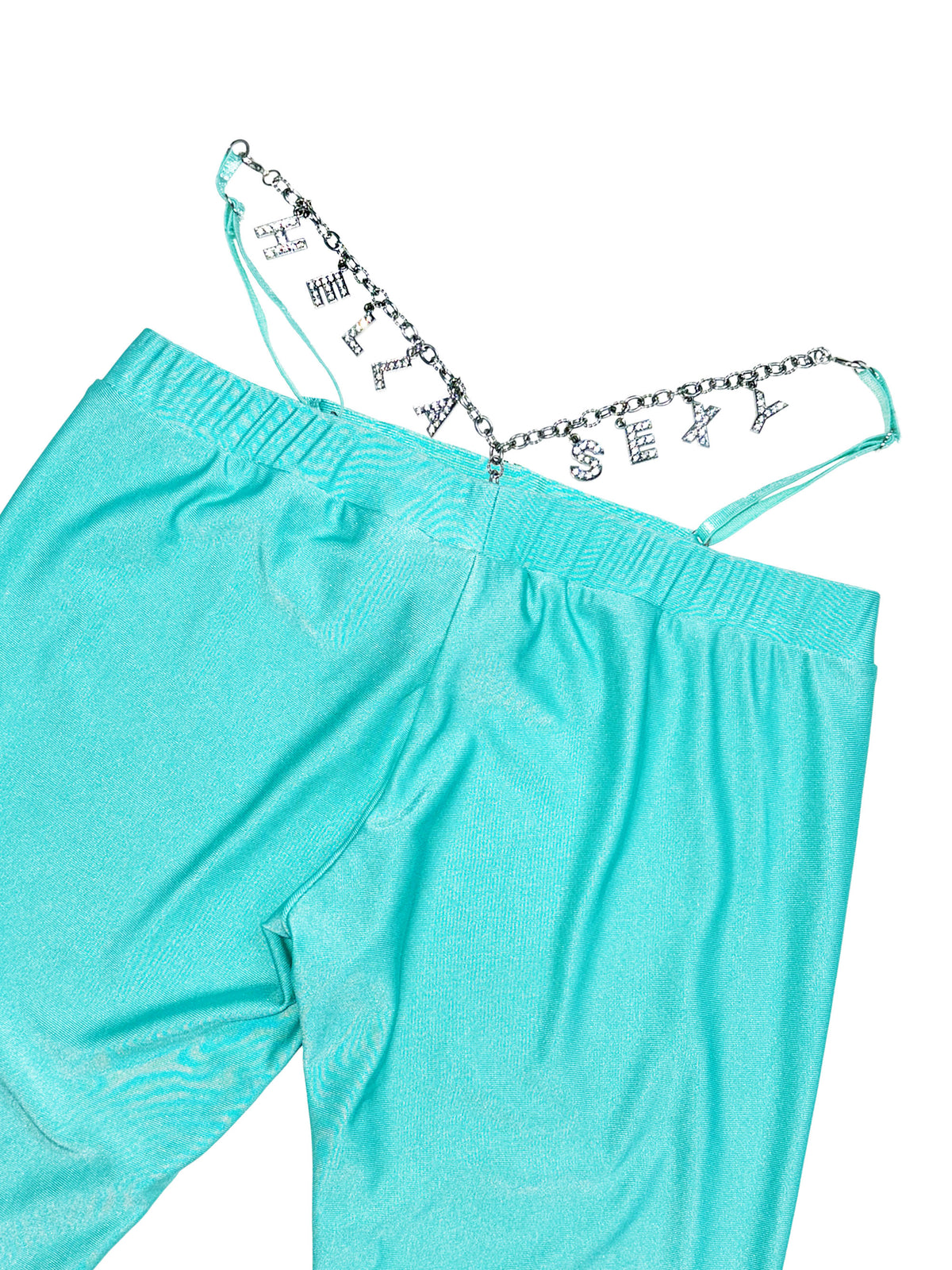 Hella Sexy Thong Capri Teal