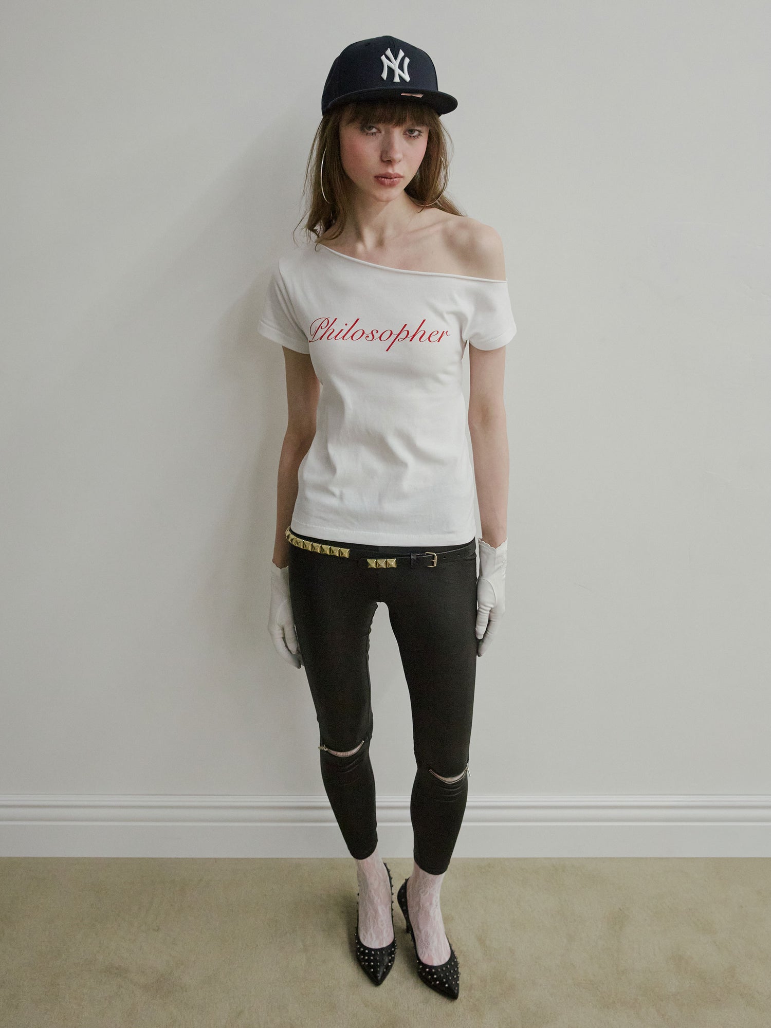 Hook Me Up Layered Tee White