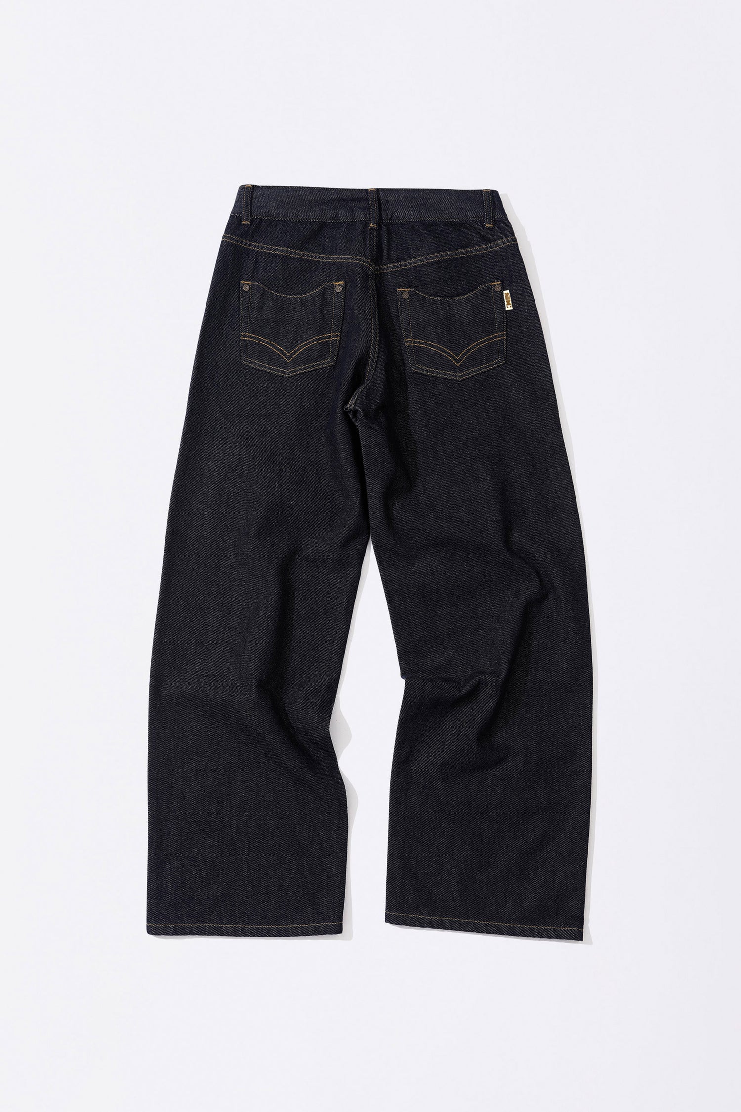 Pintuck Pocket Denim Pants Indigo