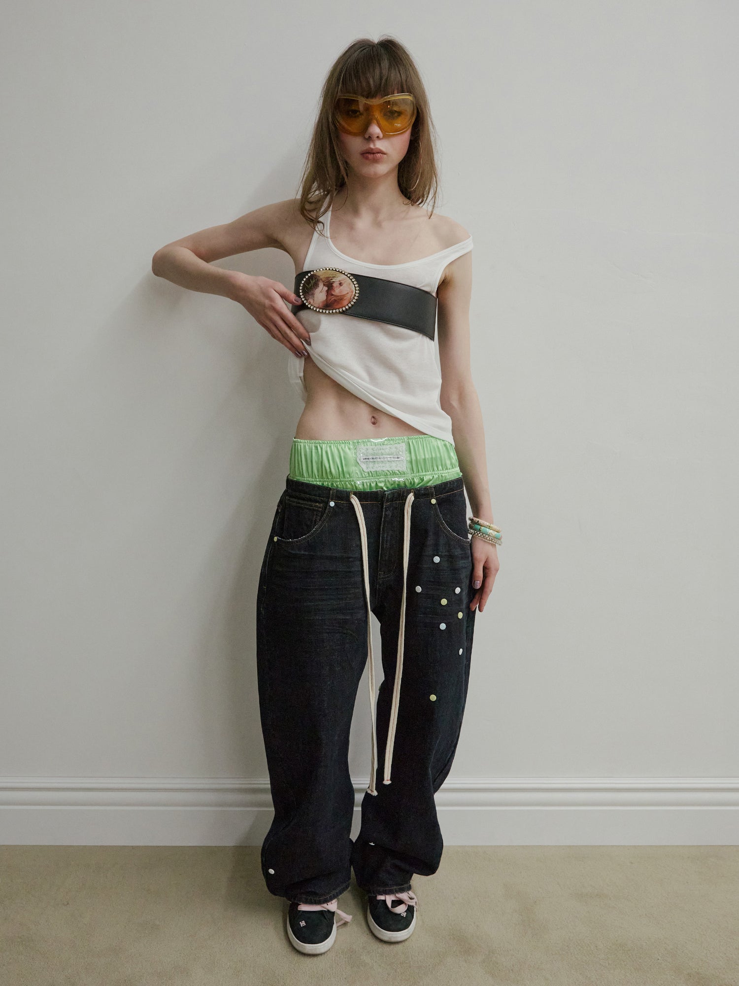 Pill Denim Pants Indigo Blue