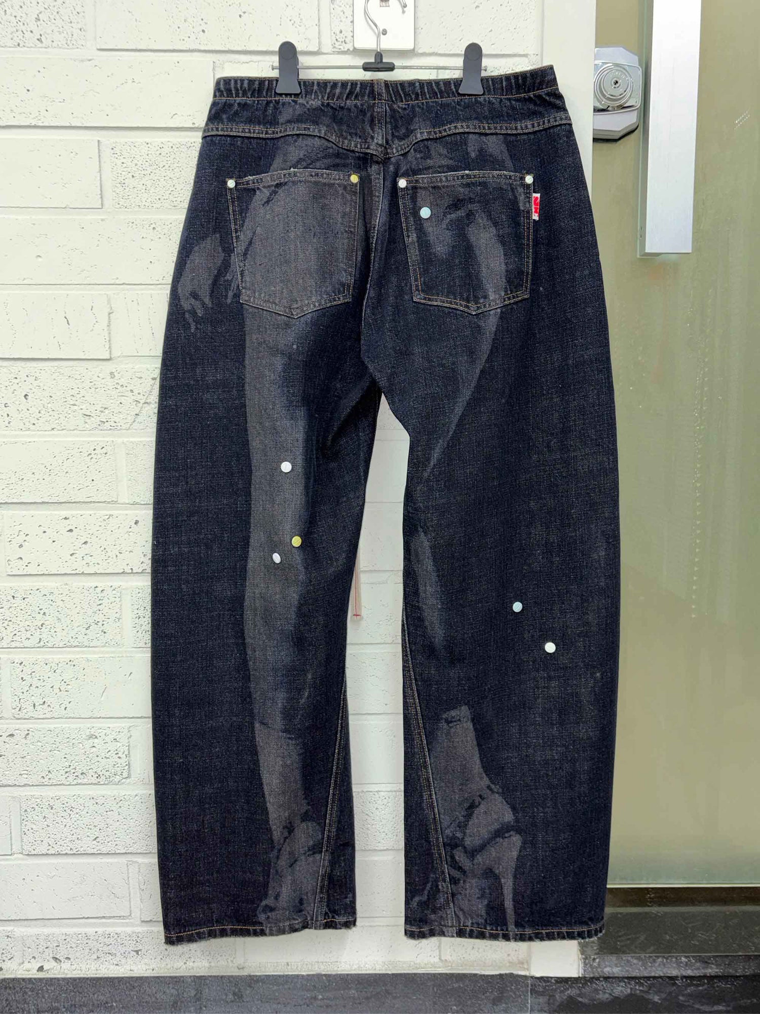 Pill Denim Pants Indigo Blue