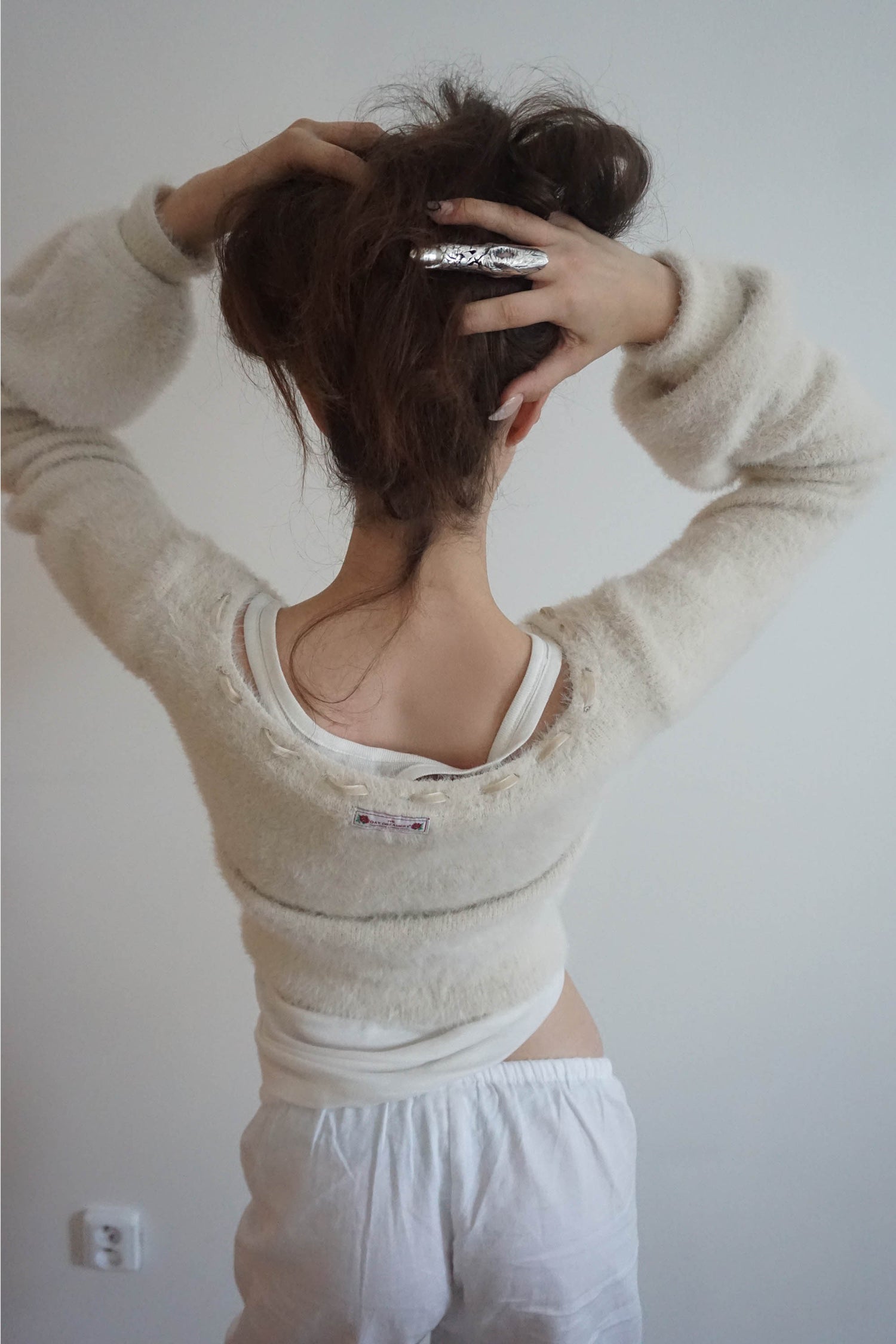 Angora Cardigan Ivory